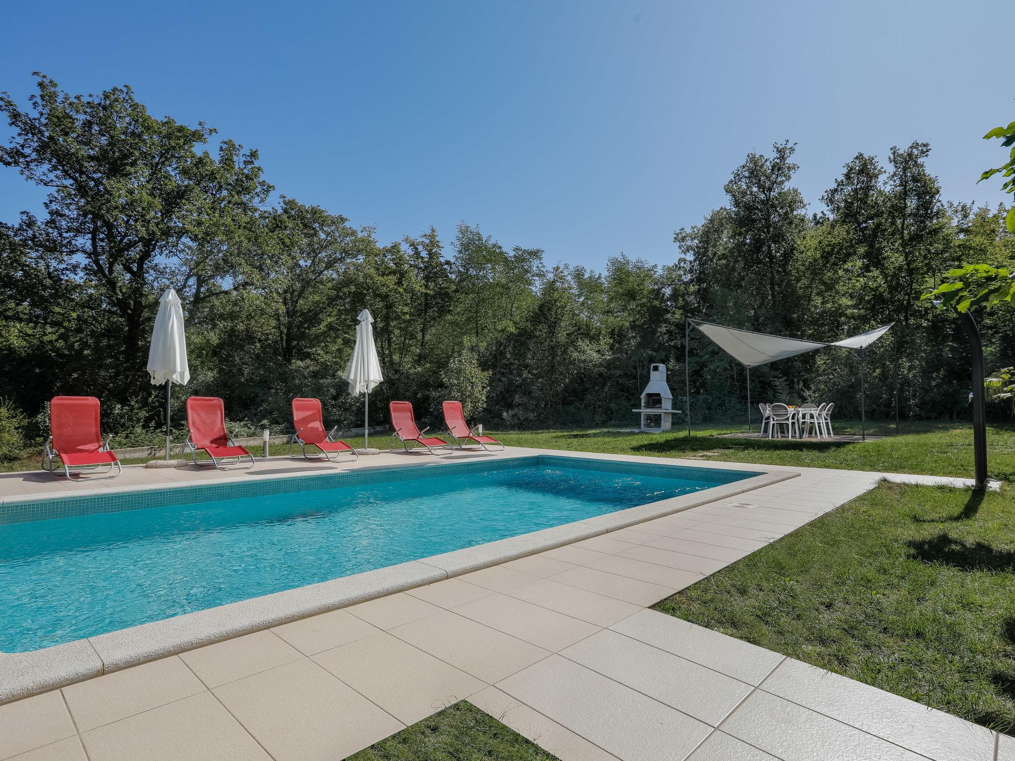 Foto 21 - Casa con 3 camere da letto a Raša con piscina privata e vista mare