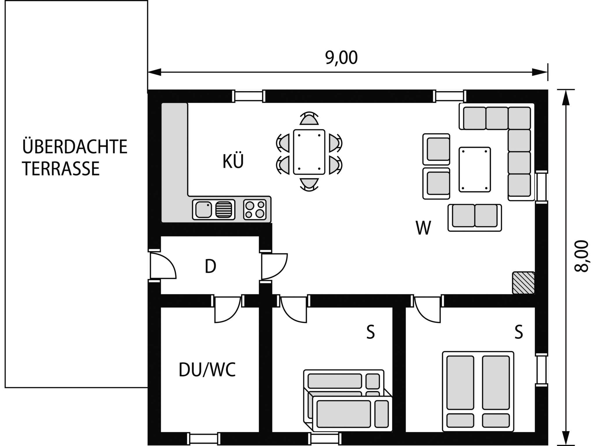 Foto 11 - Casa con 2 camere da letto a Viksdalen con terrazza