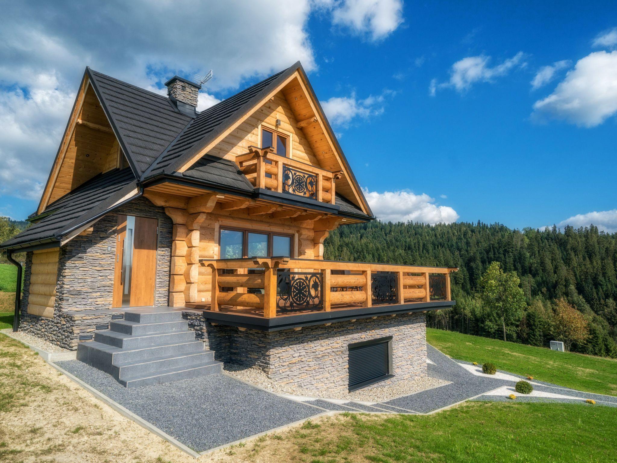 Photo 1 - Maison de 2 chambres à Nowy Targ avec piscine privée et vues sur la montagne