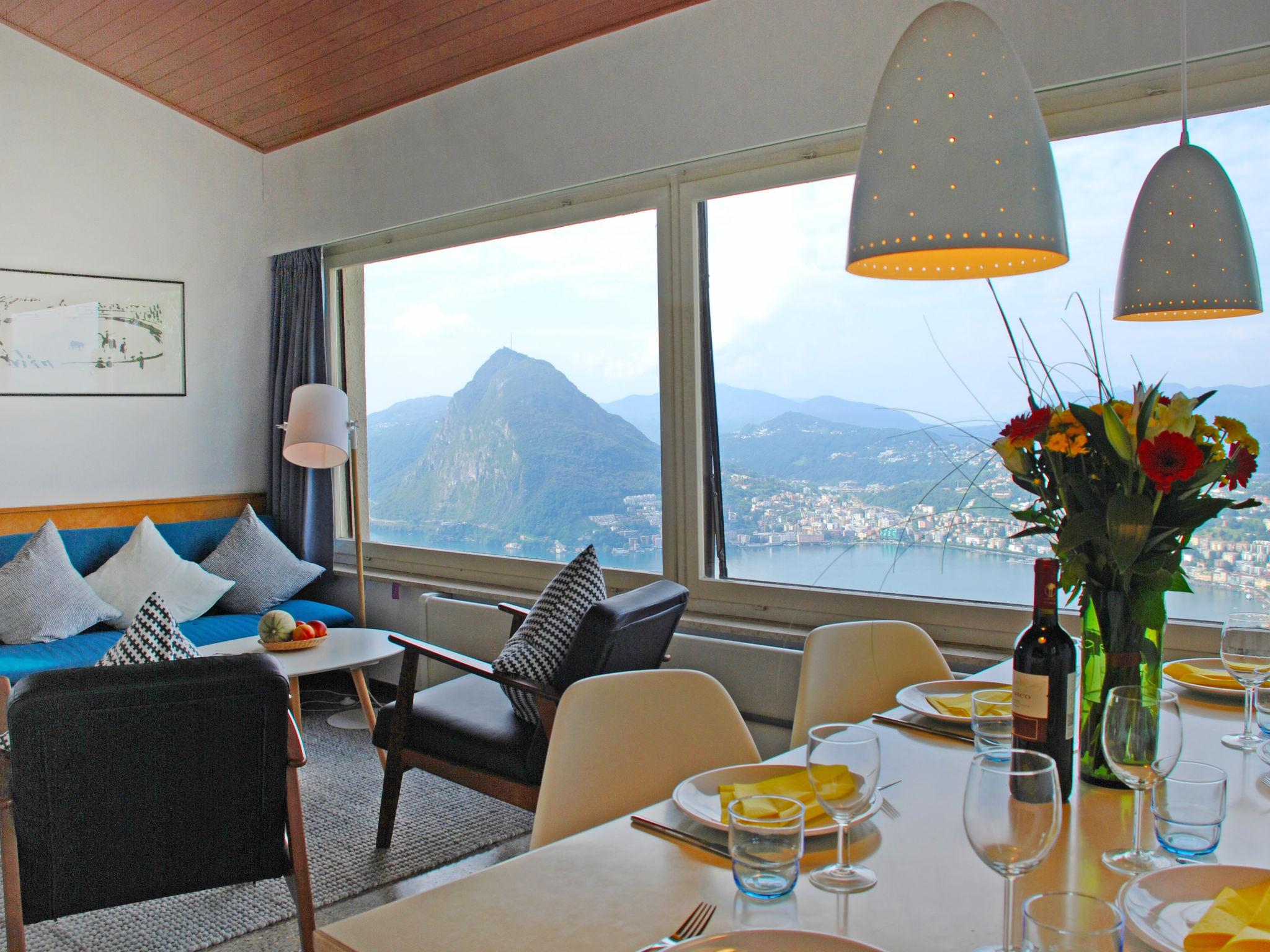 Foto 9 - Casa de 1 quarto em Lugano com piscina privada e vista para a montanha