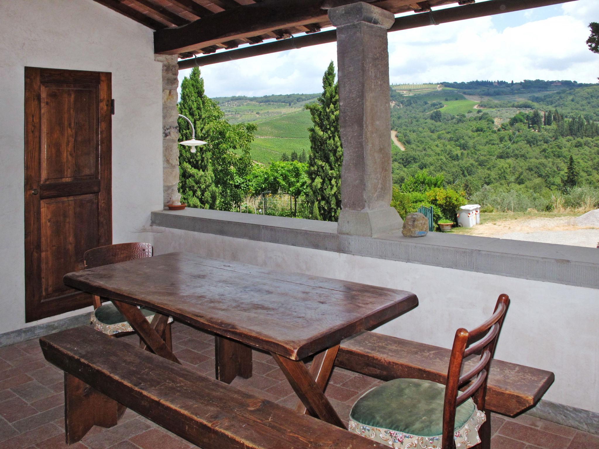 Foto 4 - Casa de 4 habitaciones en Greve in Chianti con piscina y jardín