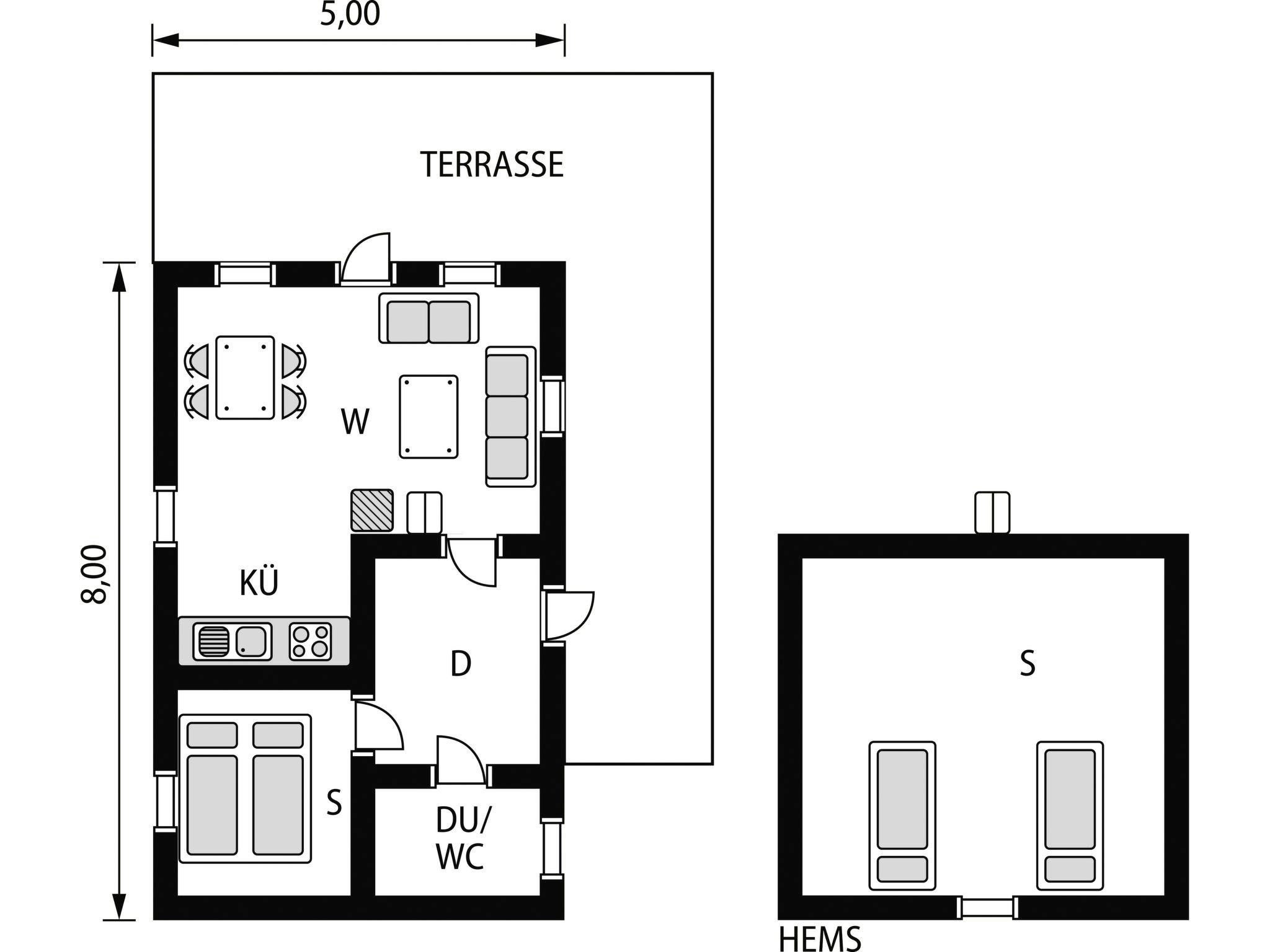 Foto 9 - Casa con 2 camere da letto a Bøstad con giardino e terrazza