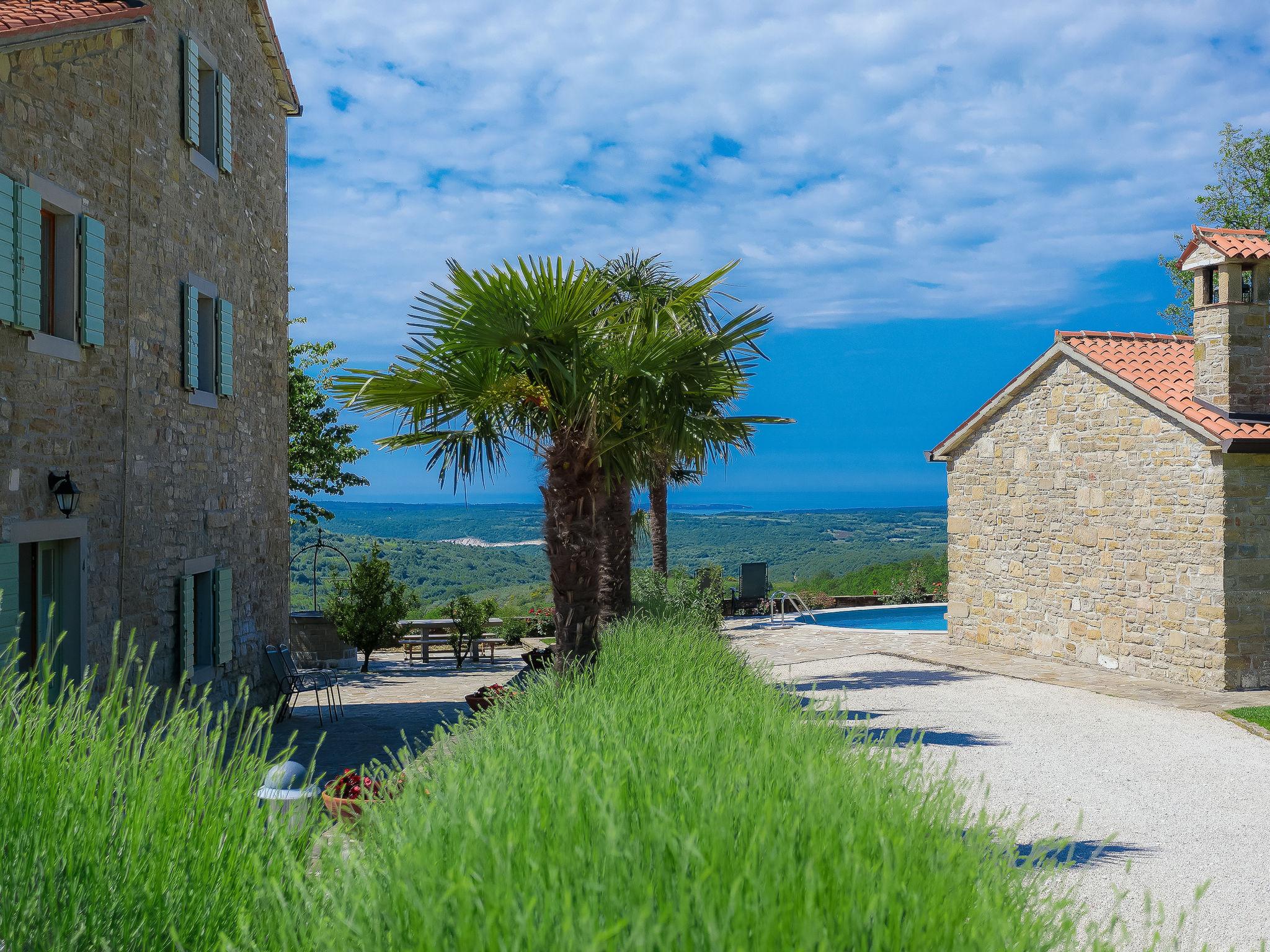 Foto 16 - Casa con 10 camere da letto a Buje con piscina privata e vista mare