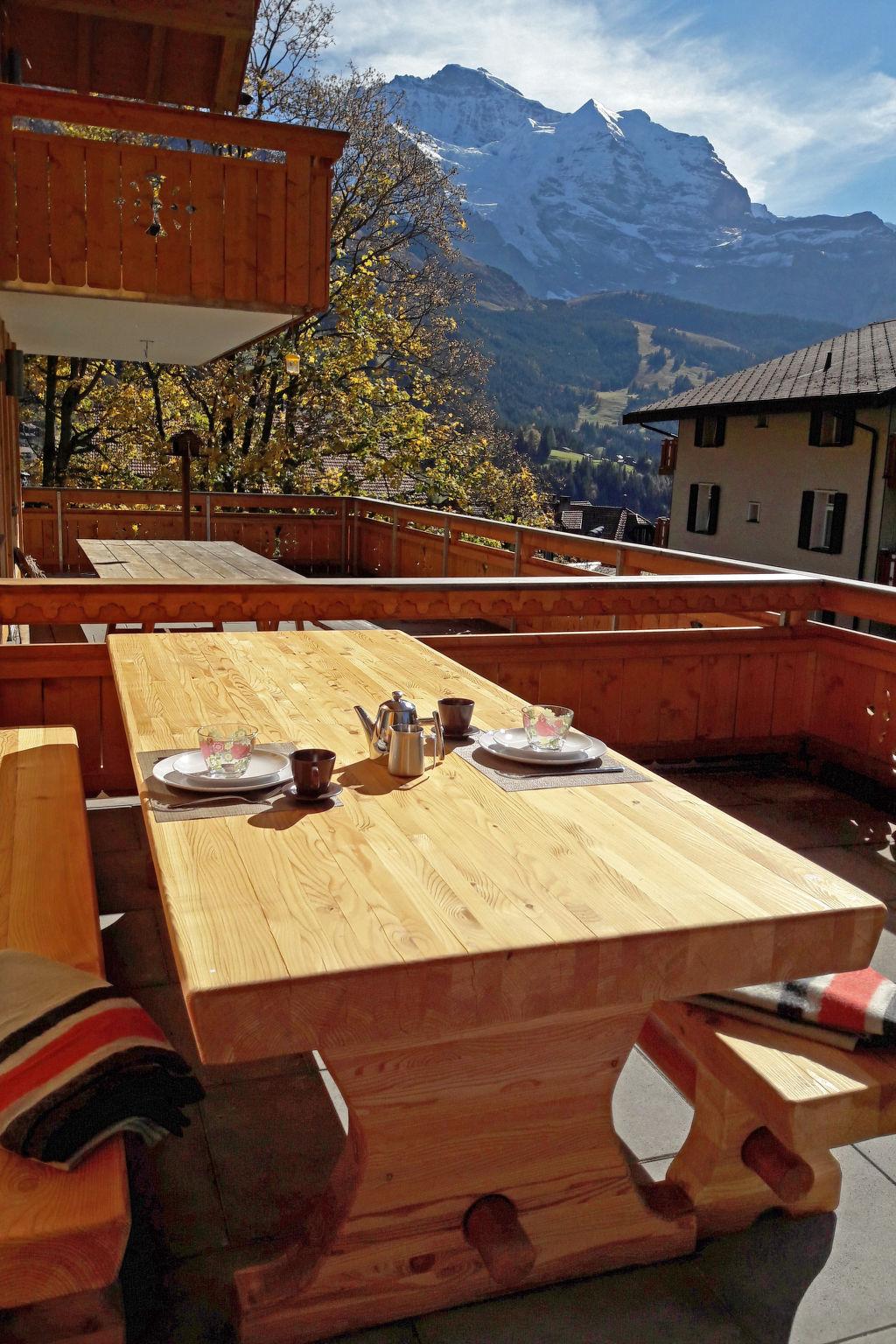 Foto 15 - Appartamento con 2 camere da letto a Lauterbrunnen con terrazza