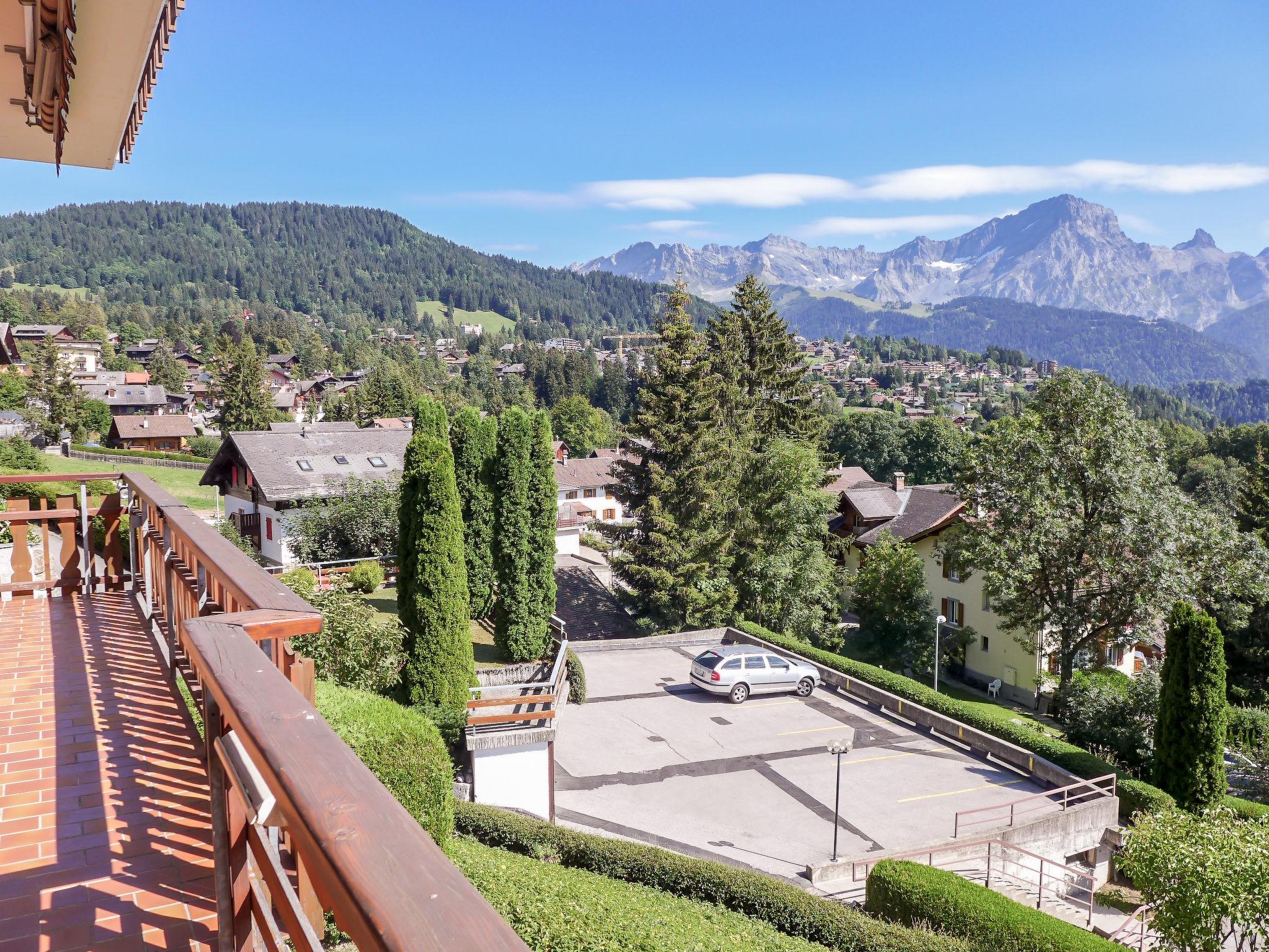 Foto 5 - Appartamento con 3 camere da letto a Ollon con sauna e vista sulle montagne