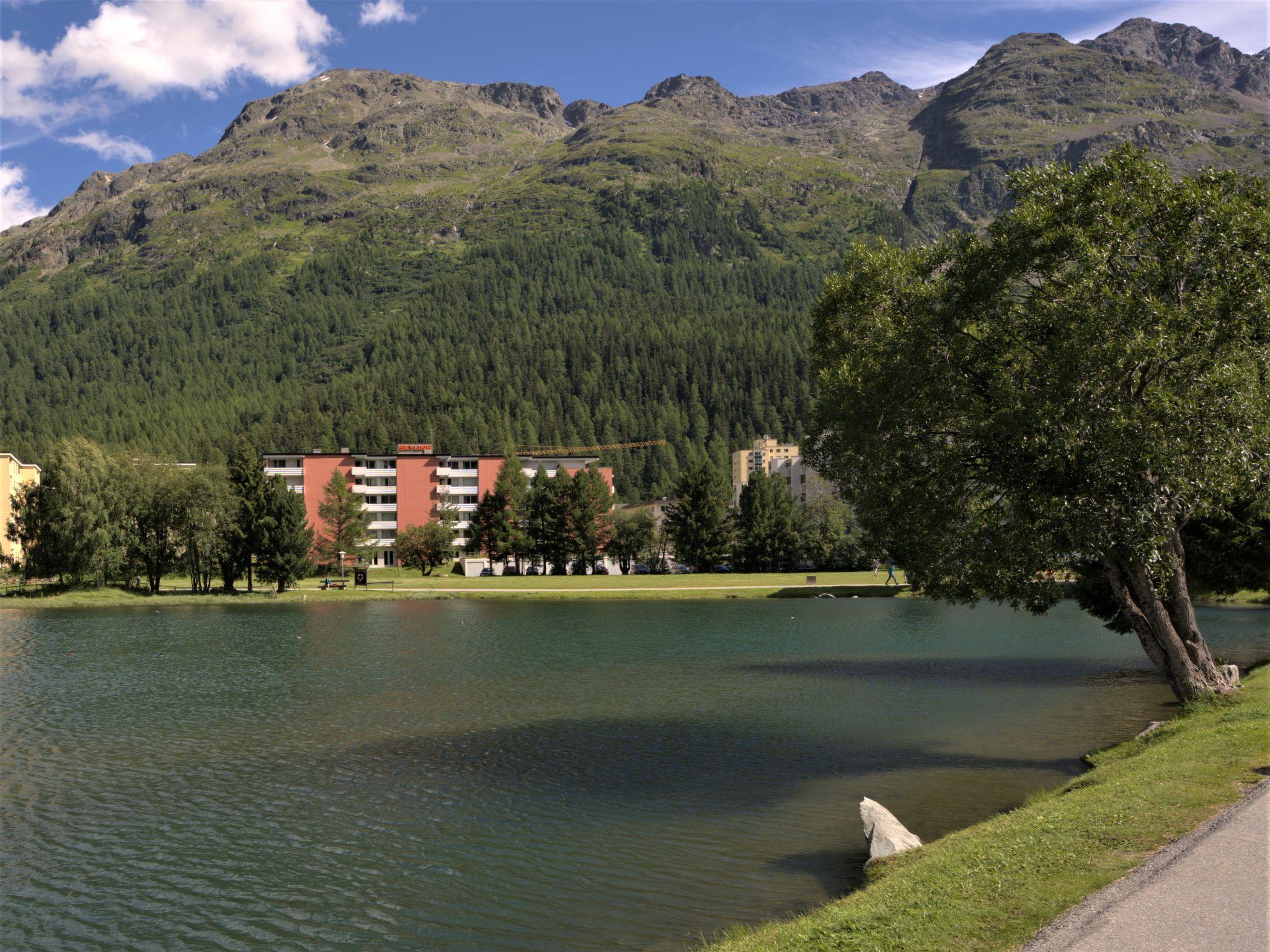 Foto 5 - Appartamento con 1 camera da letto a Sankt Moritz con piscina e giardino