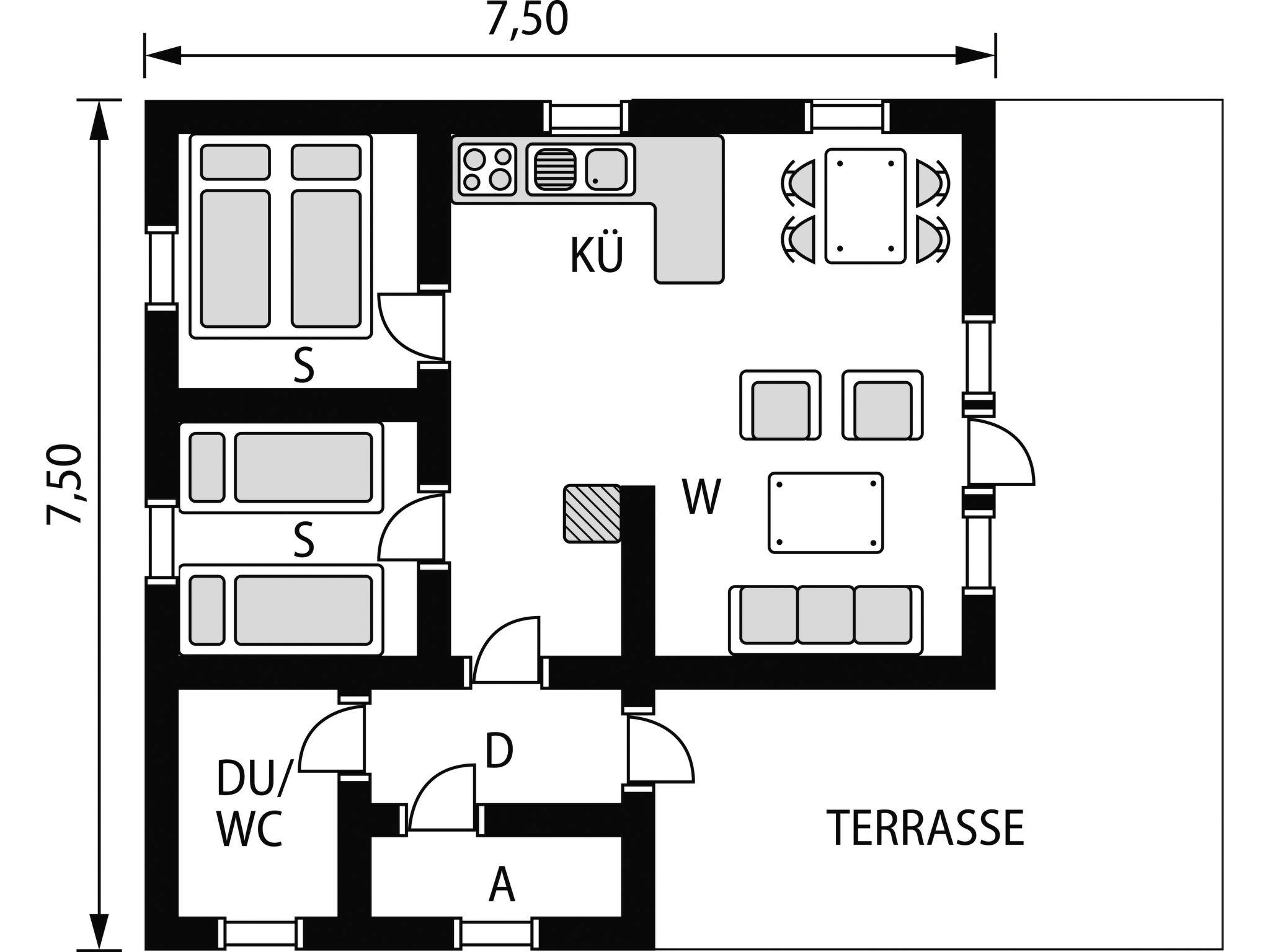 Photo 12 - Maison de 2 chambres à Dale avec jardin et terrasse