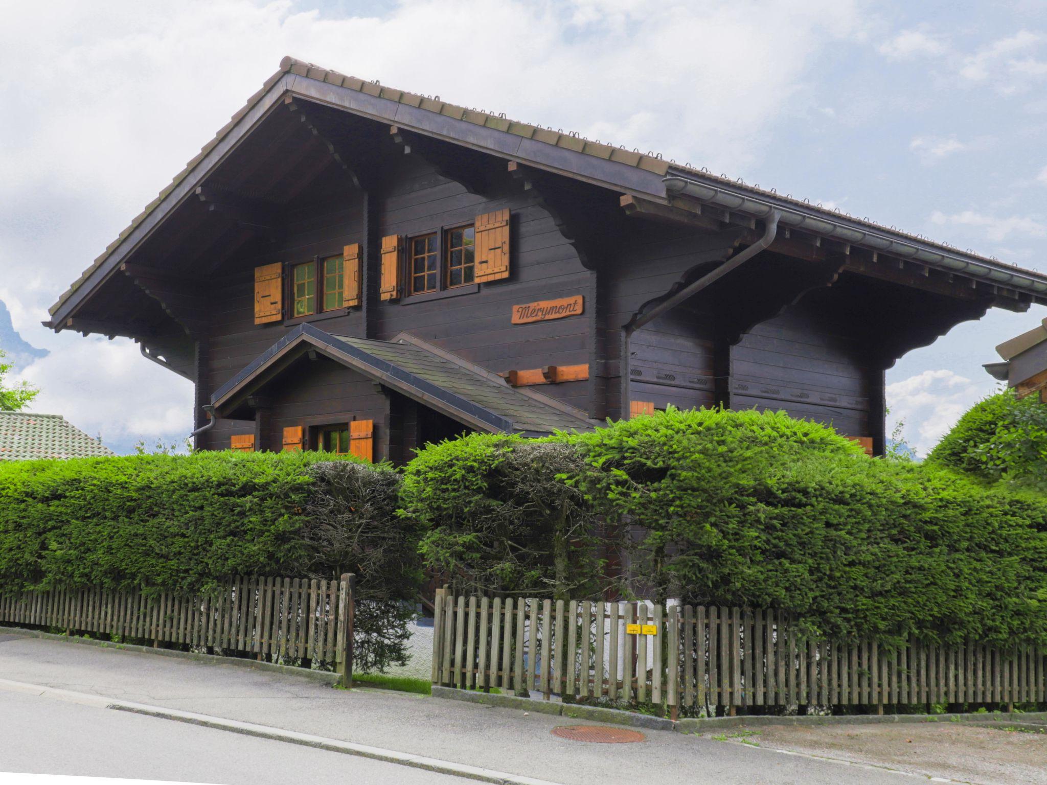 Foto 1 - Casa con 3 camere da letto a Ollon con piscina e vista sulle montagne