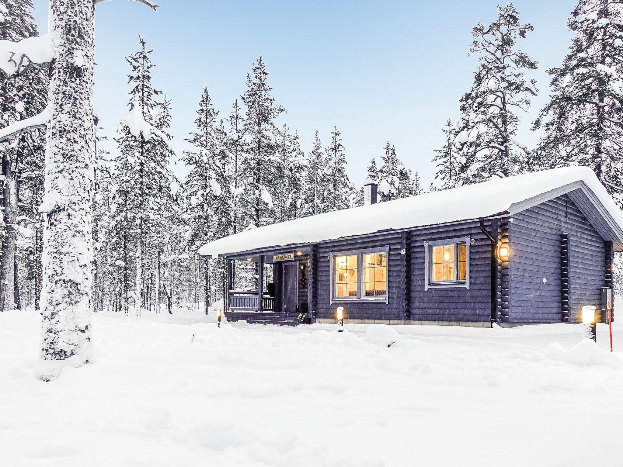 Foto 1 - Casa de 2 habitaciones en Sodankylä con sauna y vistas a la montaña