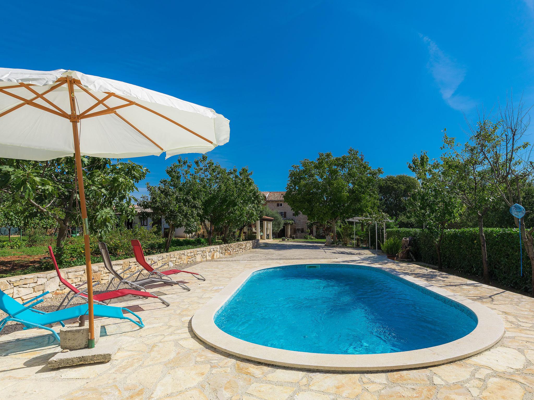 Foto 8 - Casa con 2 camere da letto a Žminj con piscina privata e vista mare