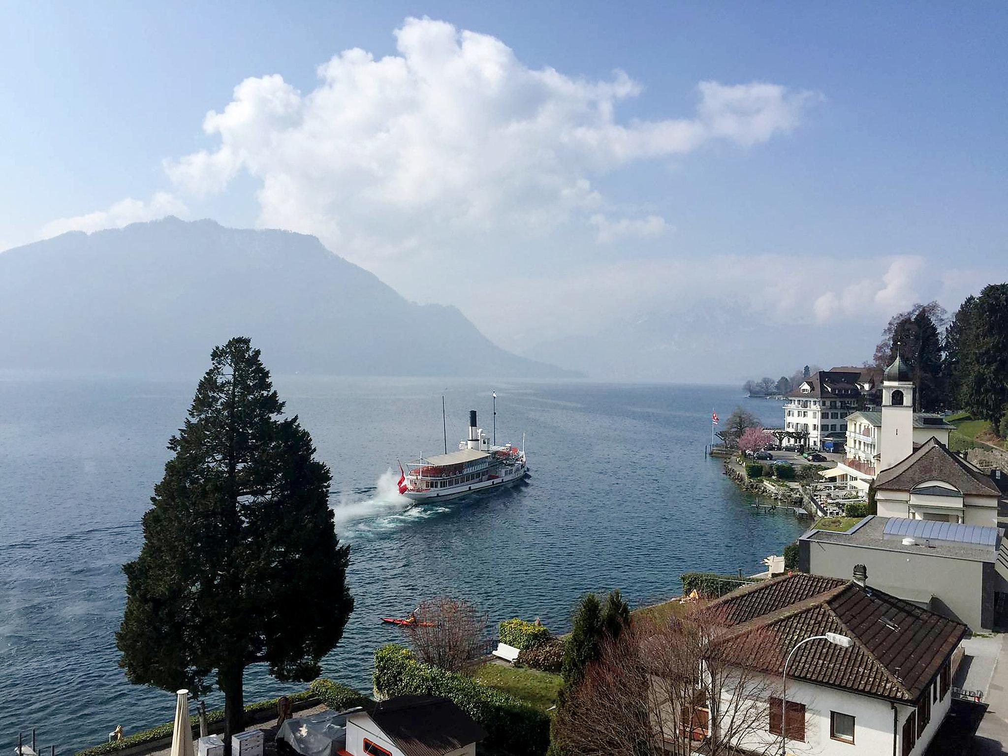 Foto 30 - Appartamento con 2 camere da letto a Weggis con vista sulle montagne