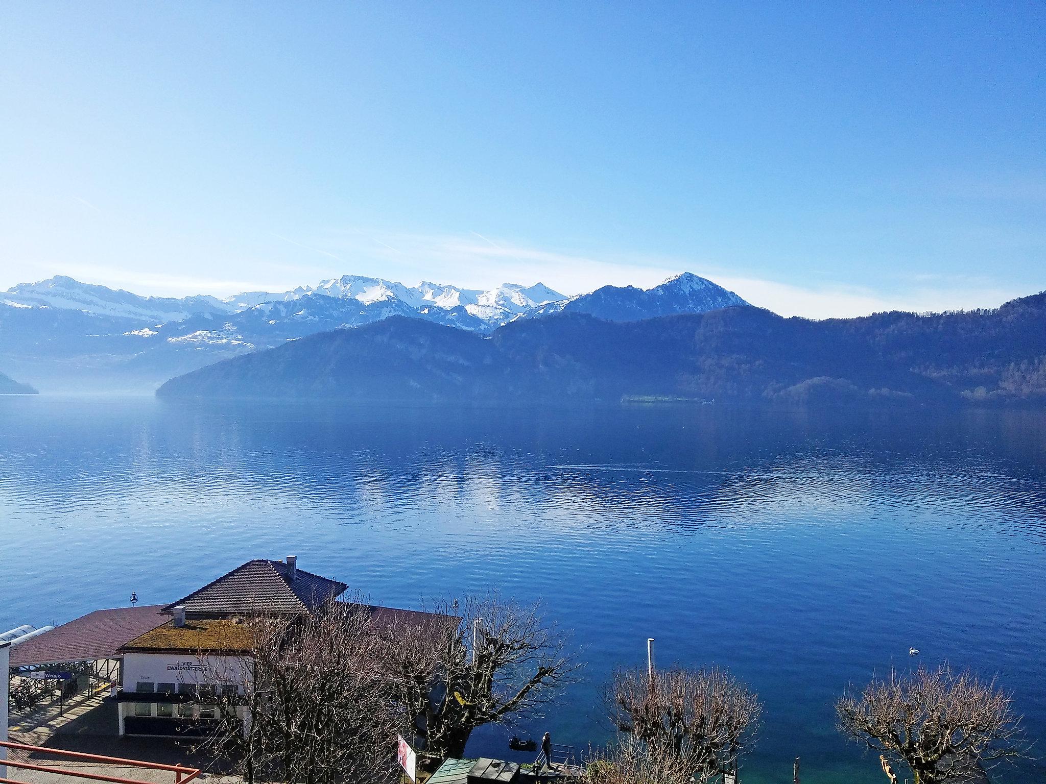 Foto 24 - Appartamento con 2 camere da letto a Weggis con vista sulle montagne