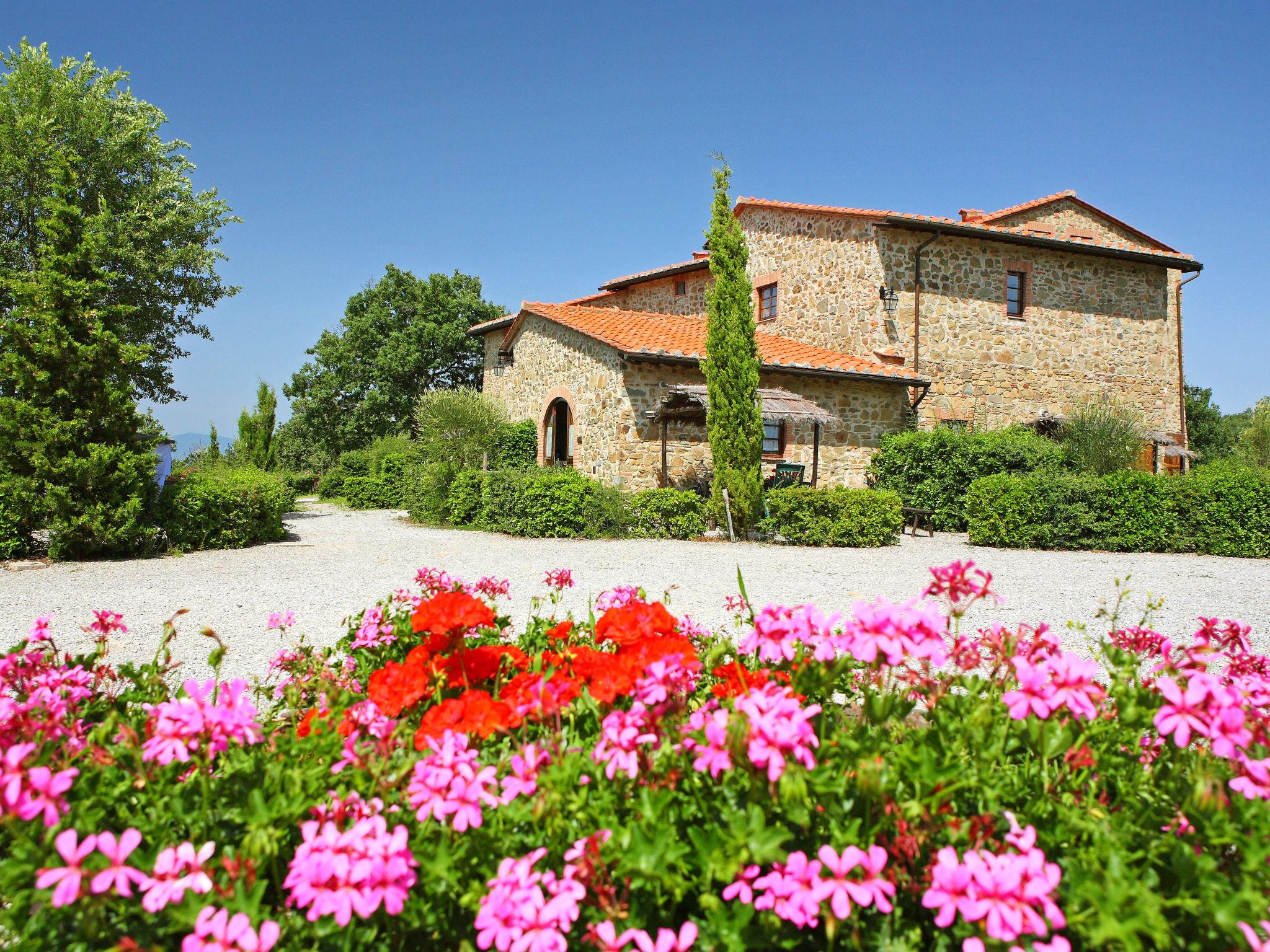 Foto 1 - Apartamento de 2 habitaciones en Gaiole in Chianti con piscina y jardín