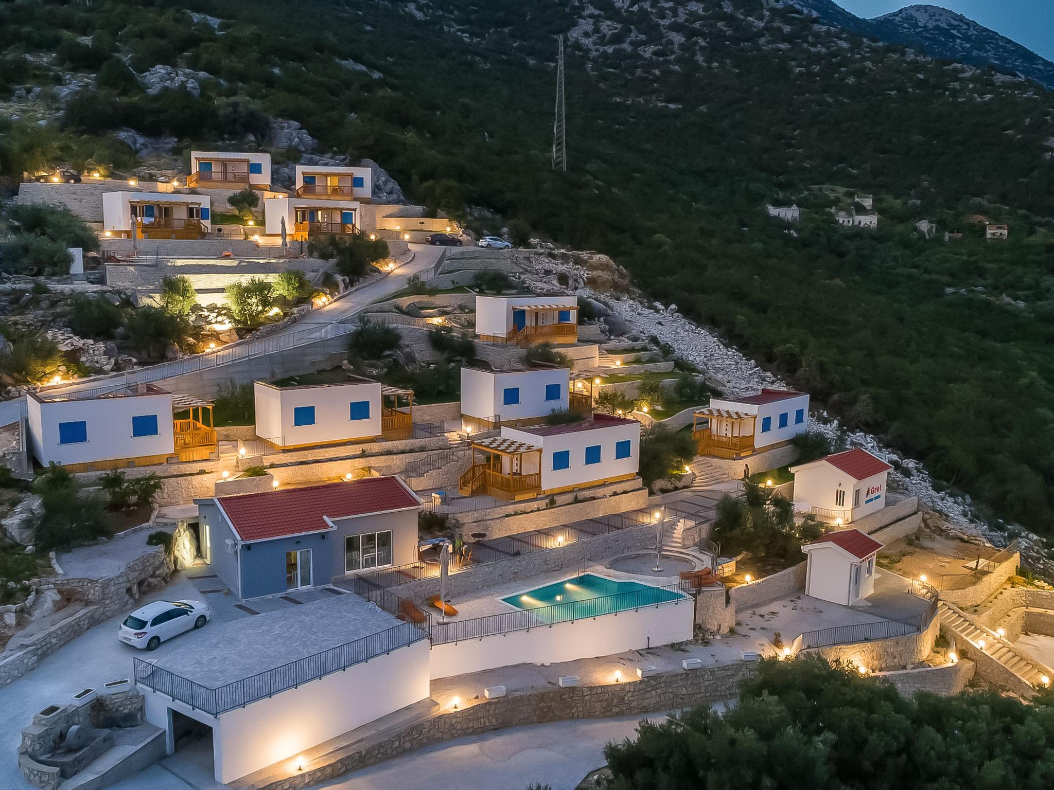 Foto 16 - Haus mit 1 Schlafzimmer in Ploče mit schwimmbad und blick aufs meer