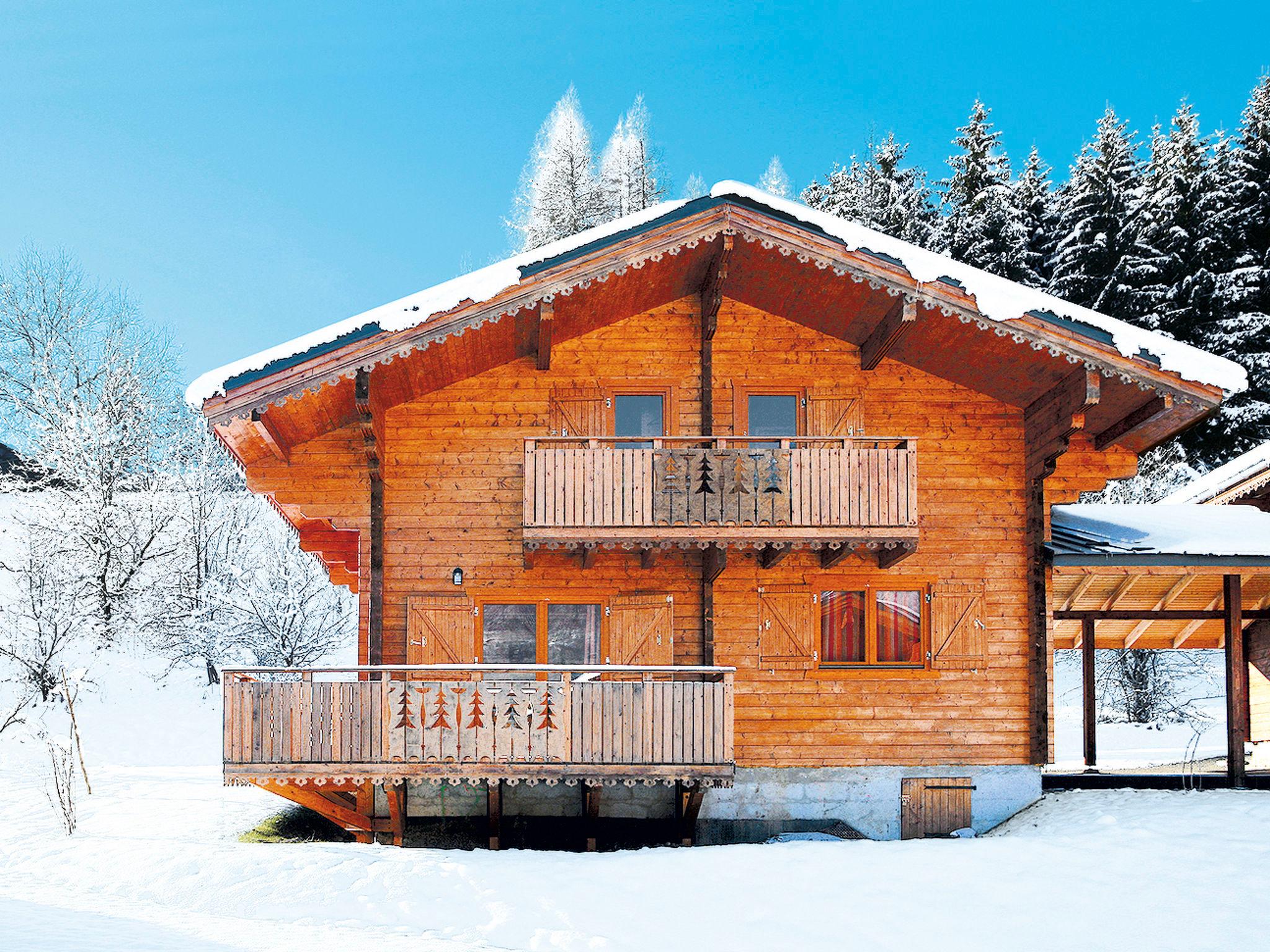 Foto 8 - Casa con 2 camere da letto a Morillon con piscina e vista sulle montagne