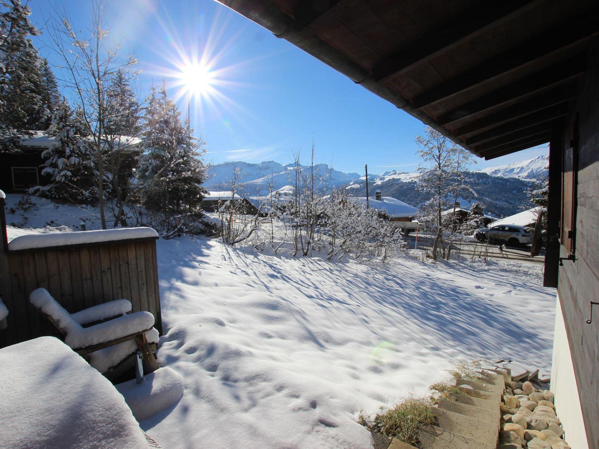 Foto 9 - Apartamento de 4 quartos em Lenk com sauna e vista para a montanha