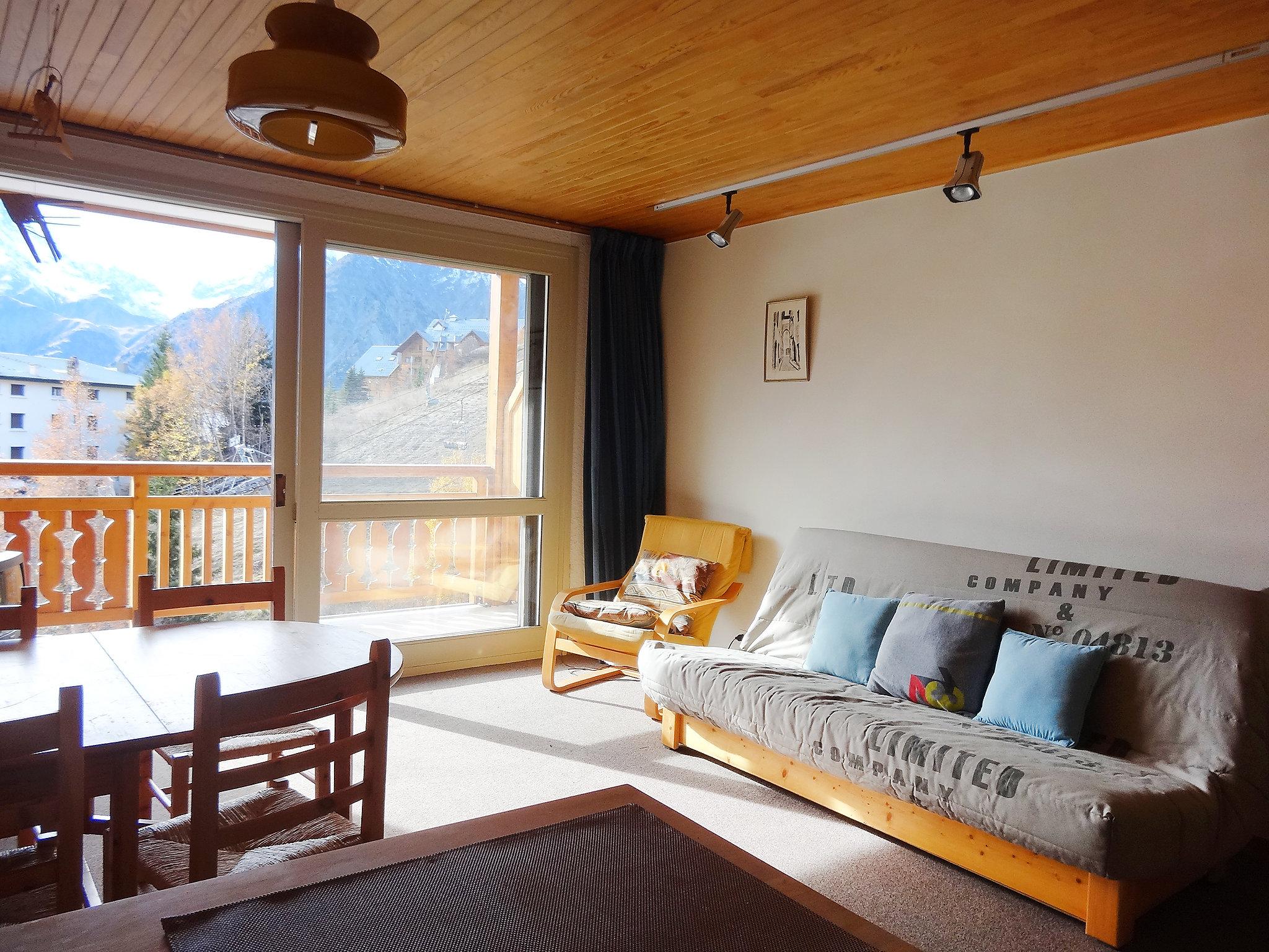 Foto 1 - Apartamento de 1 quarto em Les Deux Alpes com vista para a montanha