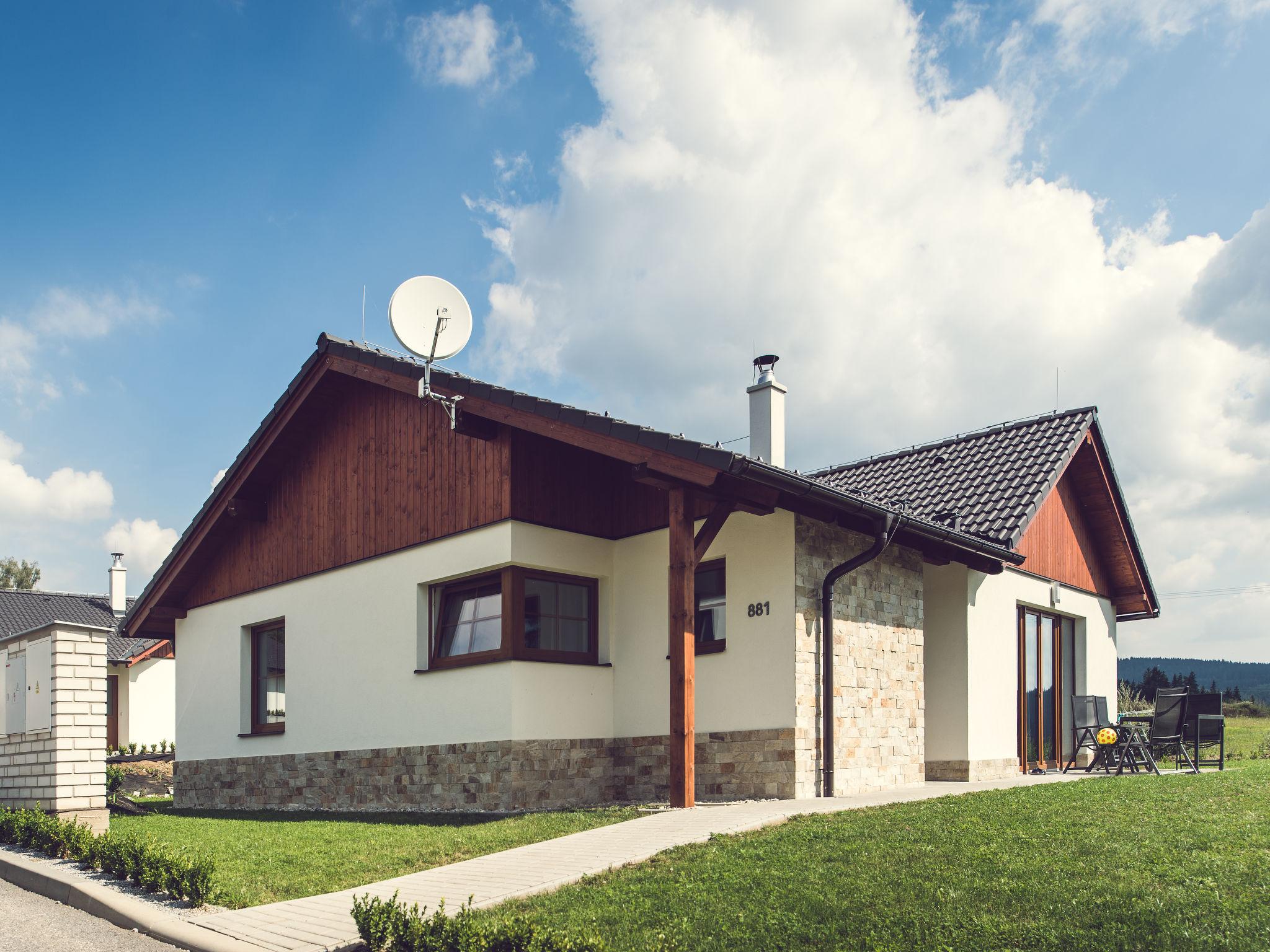 Foto 11 - Casa con 3 camere da letto a Lipno nad Vltavou con giardino e vista sulle montagne