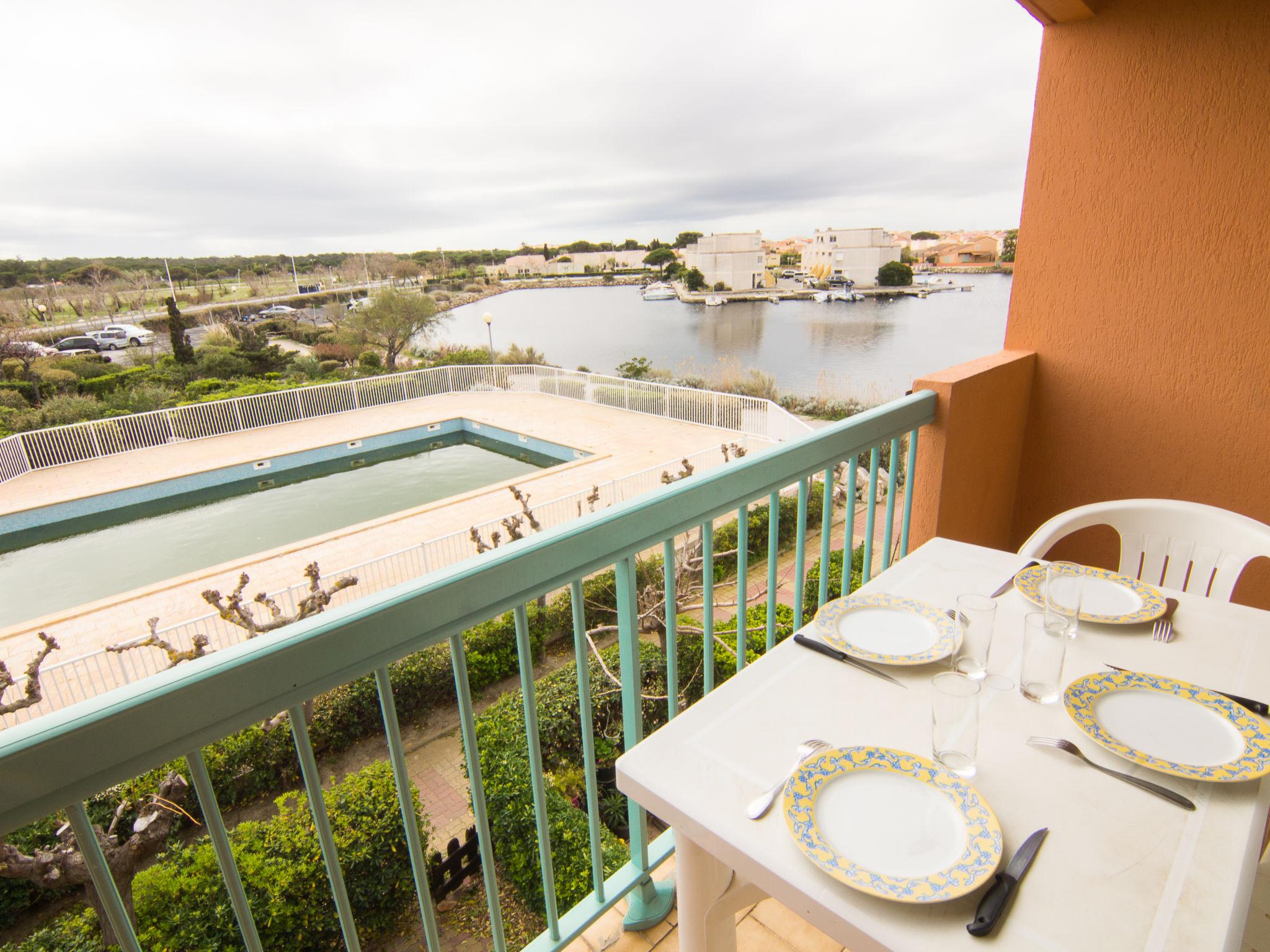 Foto 2 - Apartamento de 1 habitación en Le Barcarès con piscina y vistas al mar