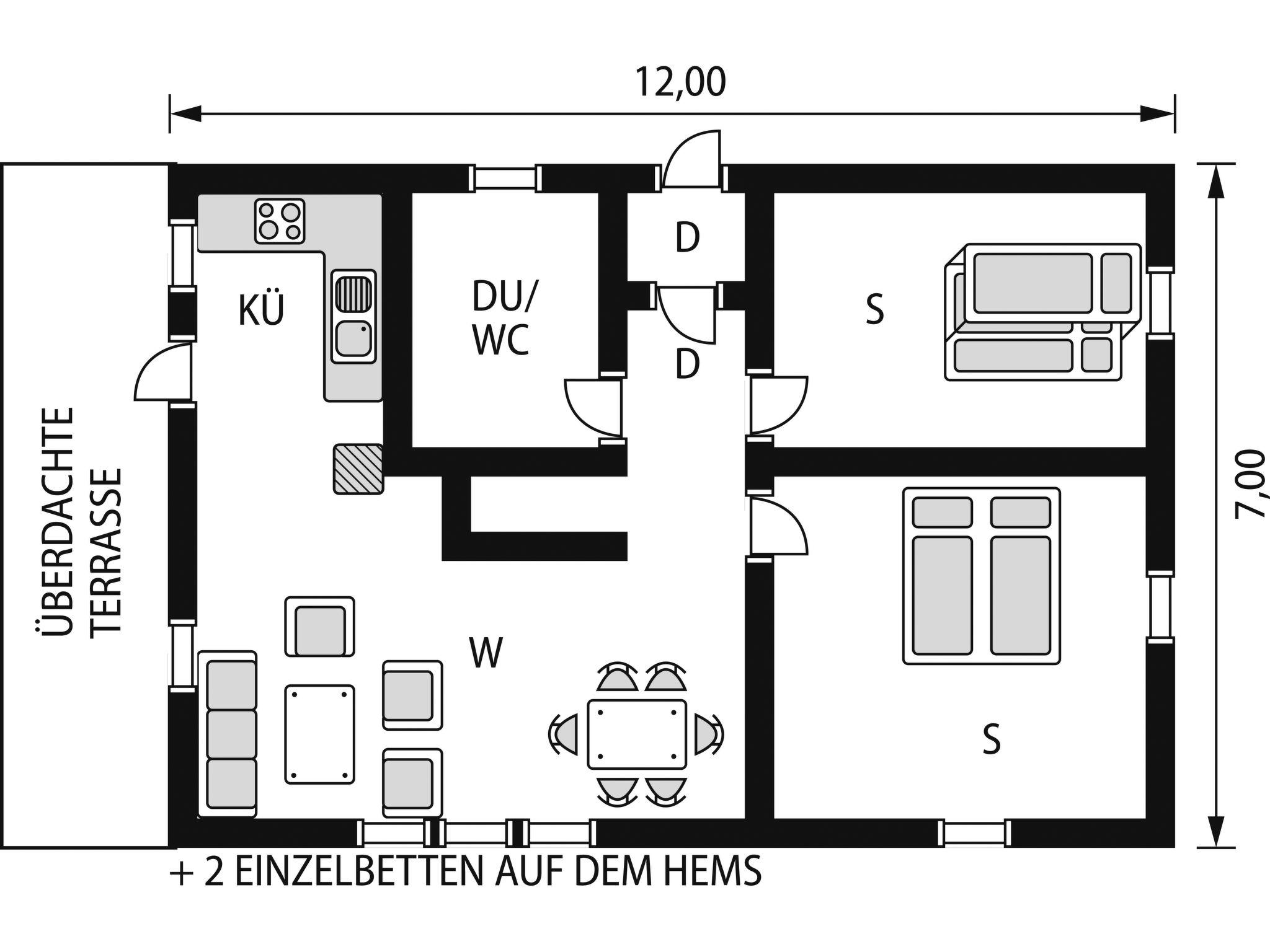 Foto 14 - Haus mit 2 Schlafzimmern in Viksdalen mit terrasse