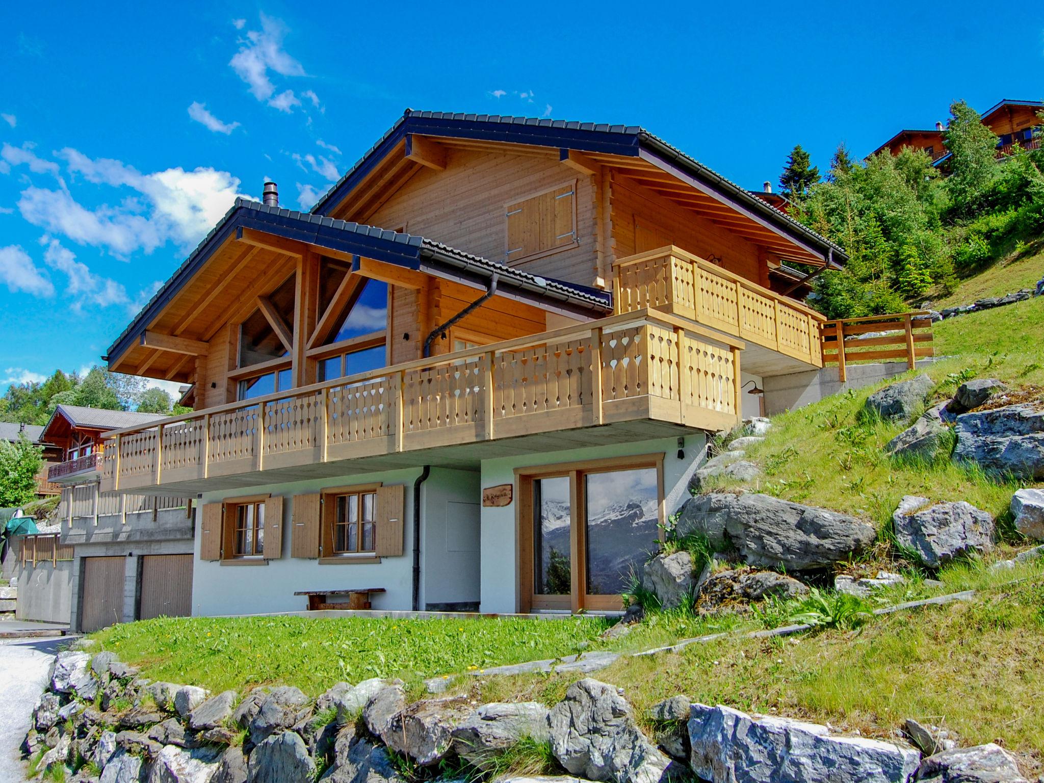 Foto 1 - Casa de 4 quartos em Nendaz com jardim e vista para a montanha