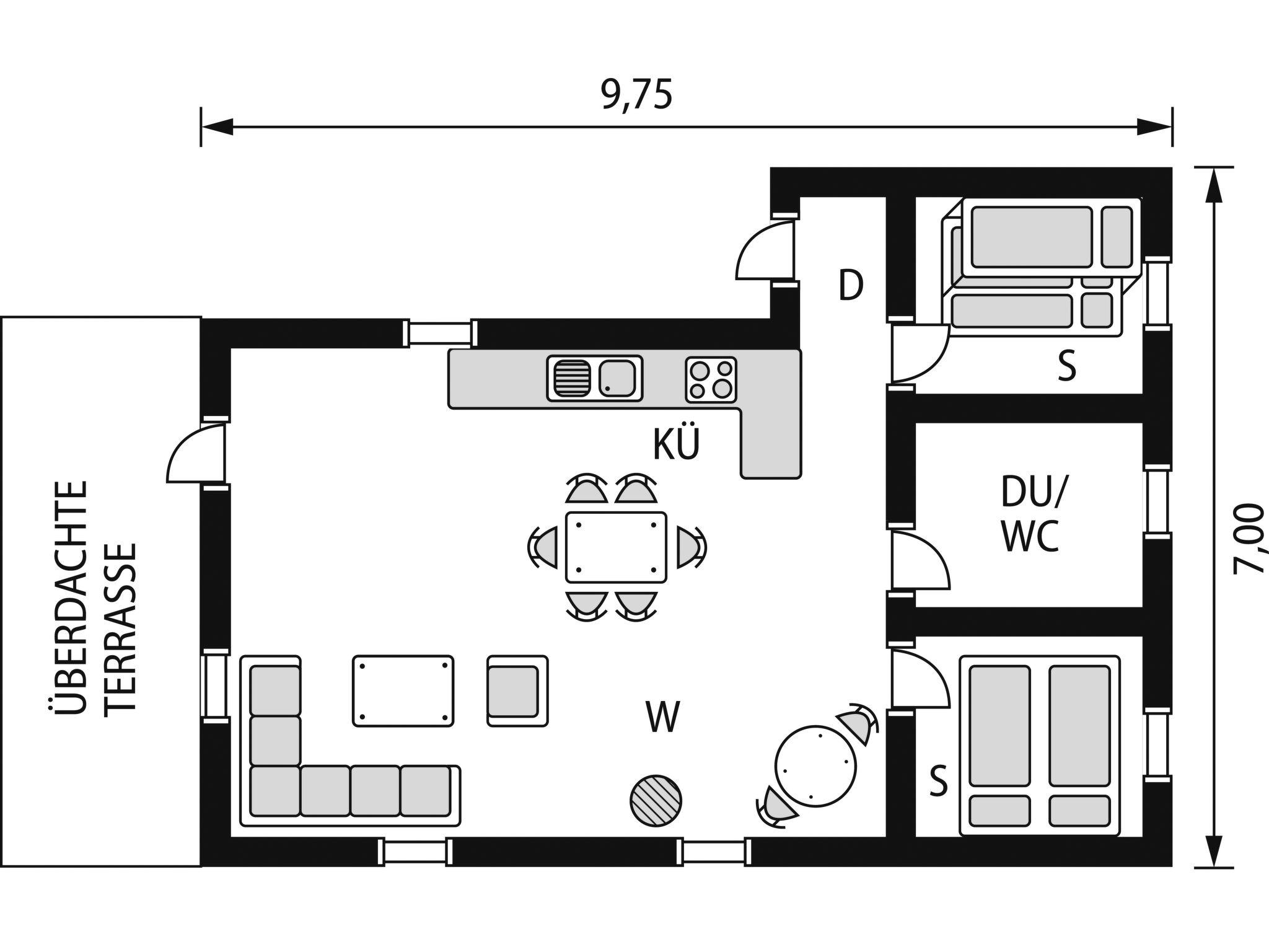 Foto 11 - Casa de 2 habitaciones en Viksdalen con terraza
