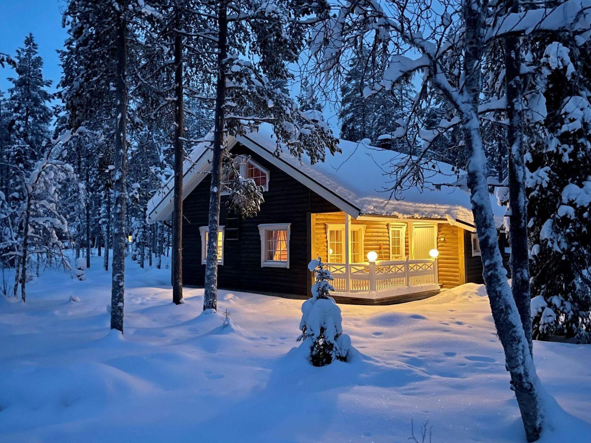 Foto 2 - Haus mit 1 Schlafzimmer in Kolari mit sauna und blick auf die berge