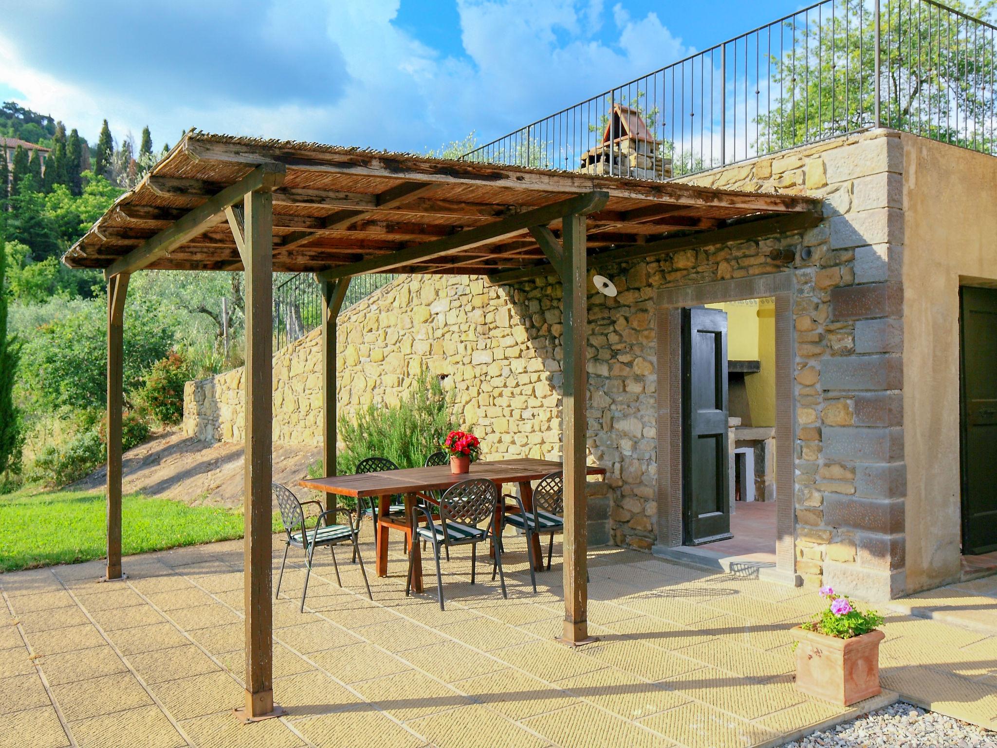 Foto 4 - Casa de 3 habitaciones en Cortona con piscina privada y jardín