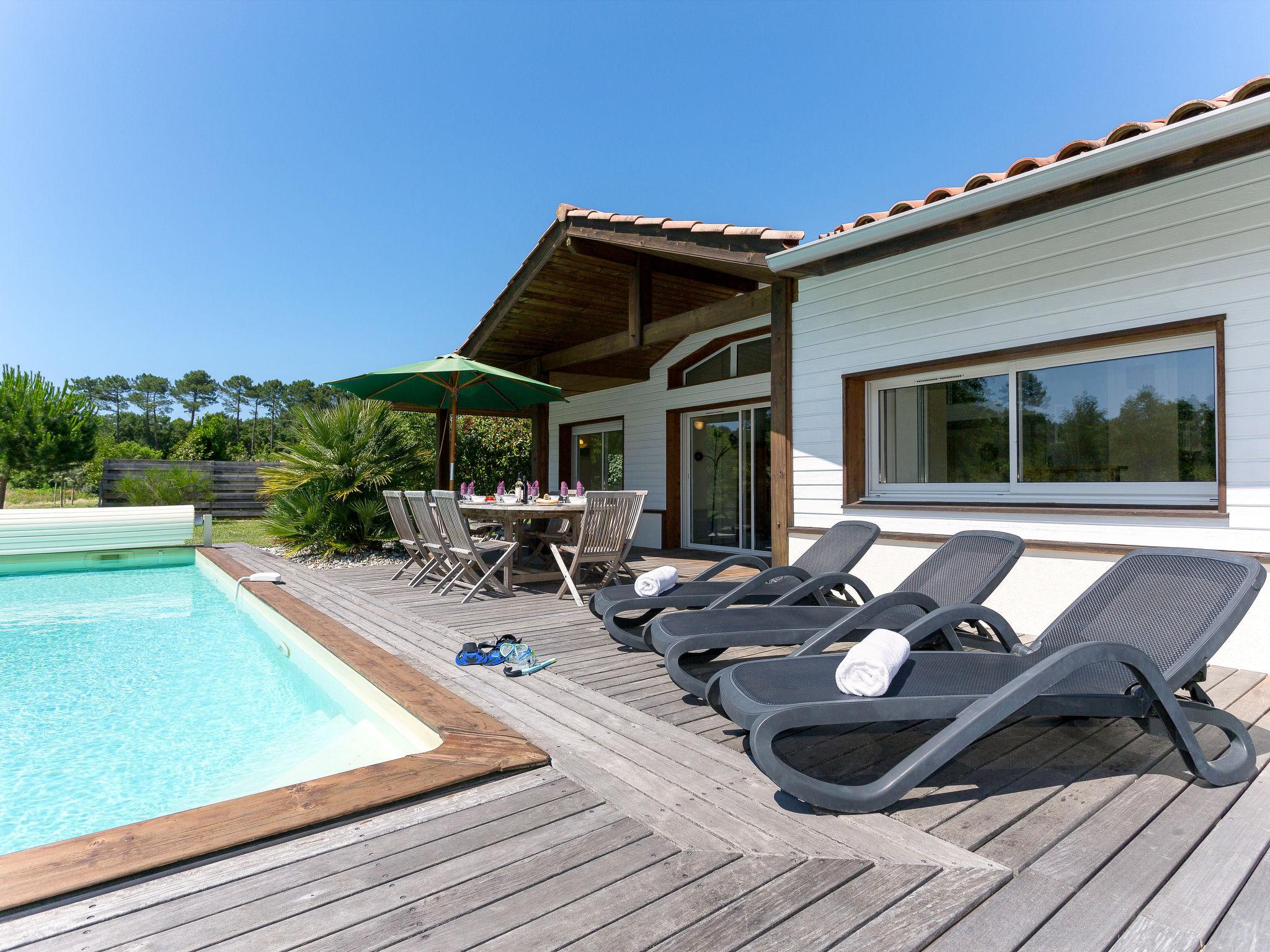 Foto 1 - Casa de 2 habitaciones en Moliets-et-Maa con piscina privada y vistas al mar