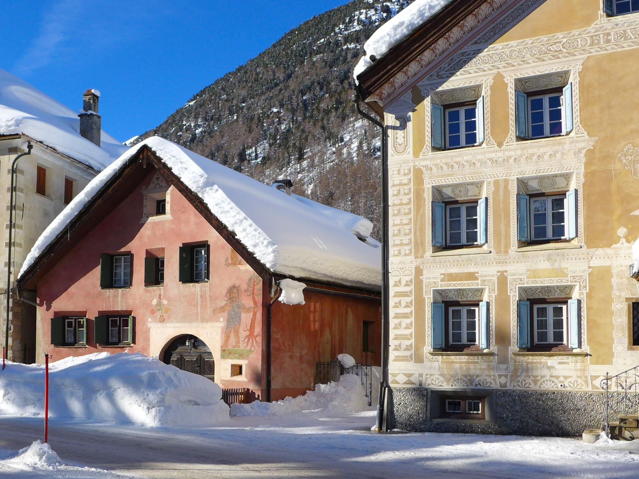 Photo 17 - Appartement en Bever avec jardin et vues sur la montagne