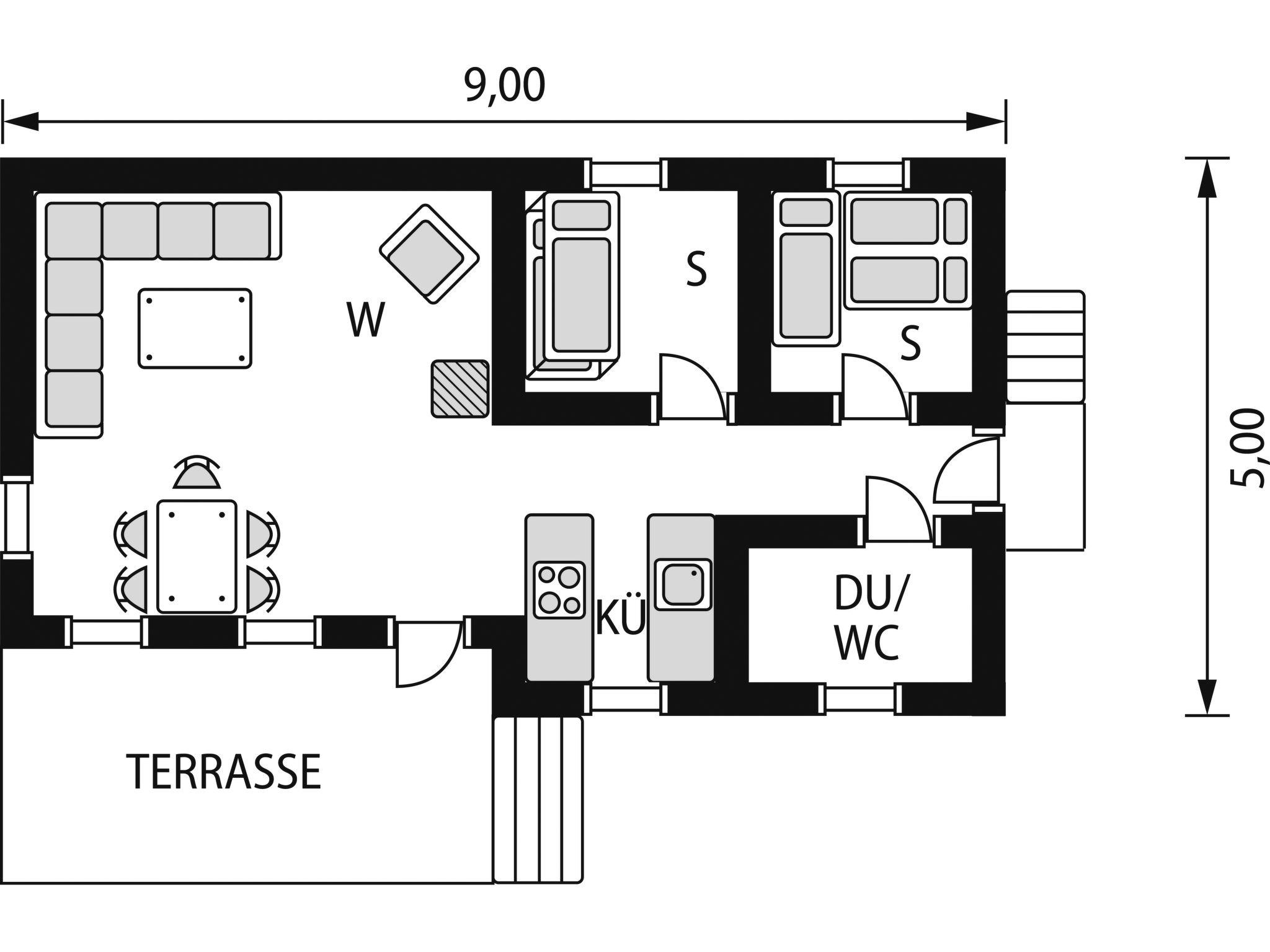 Foto 21 - Casa de 2 habitaciones en Fossdal con terraza