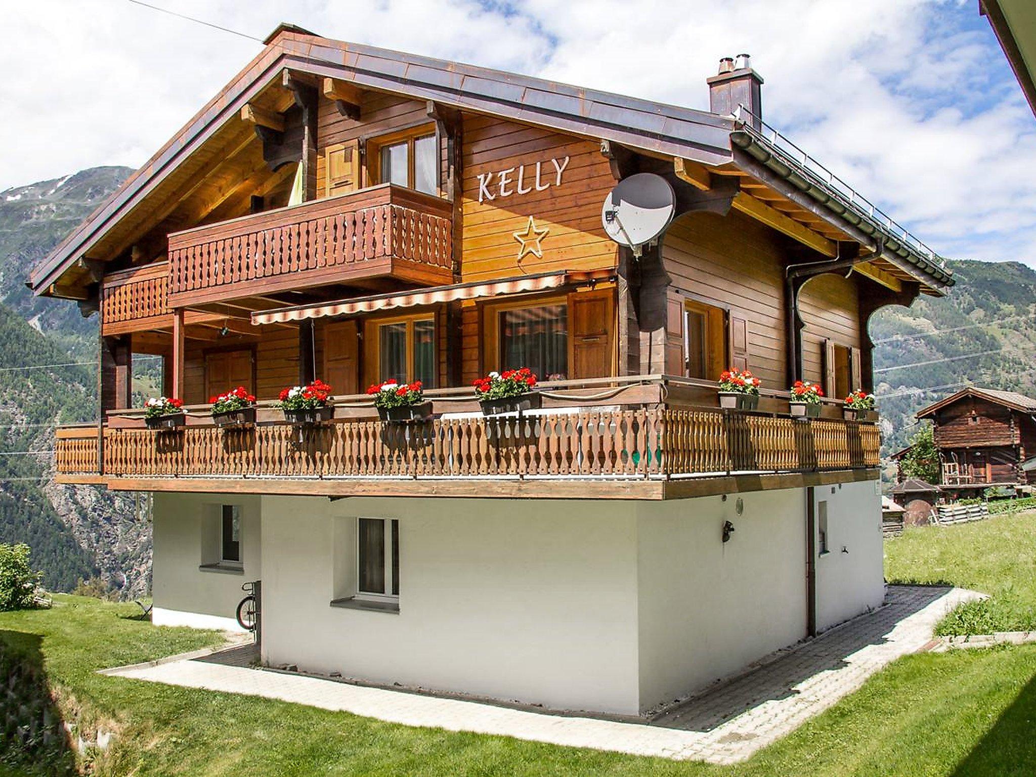 Photo 1 - Appartement de 3 chambres à Grächen avec jardin et vues sur la montagne