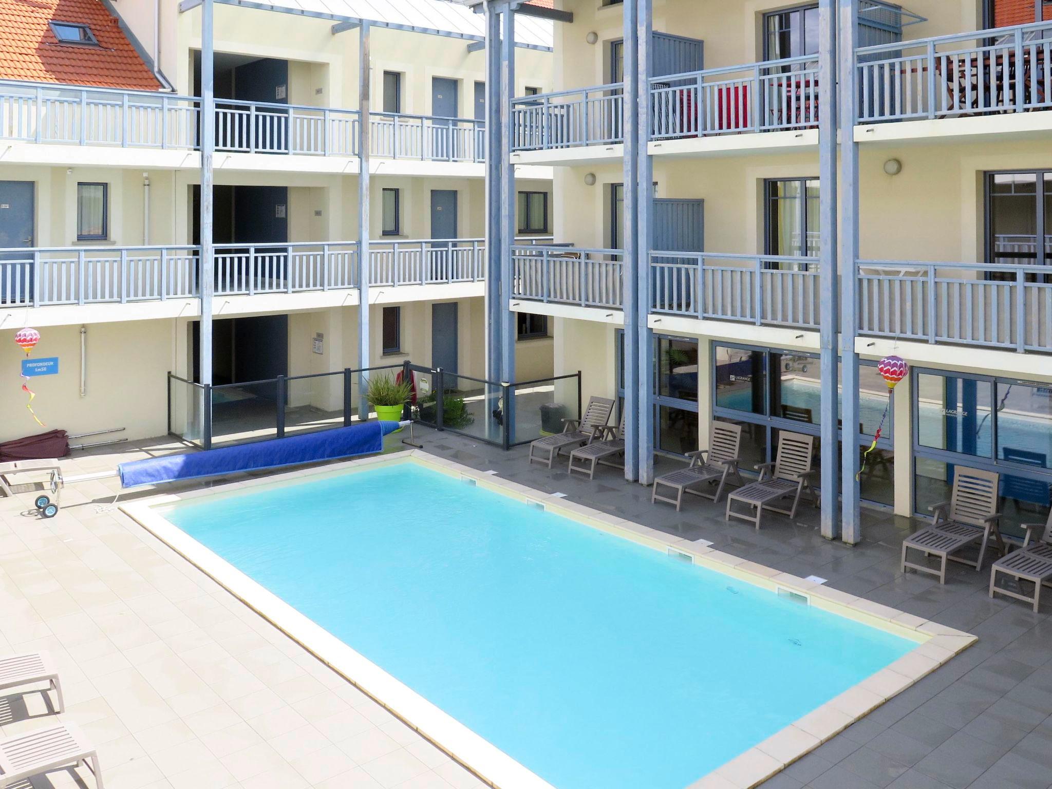 Foto 1 - Apartamento de 1 quarto em Biscarrosse com piscina e vistas do mar