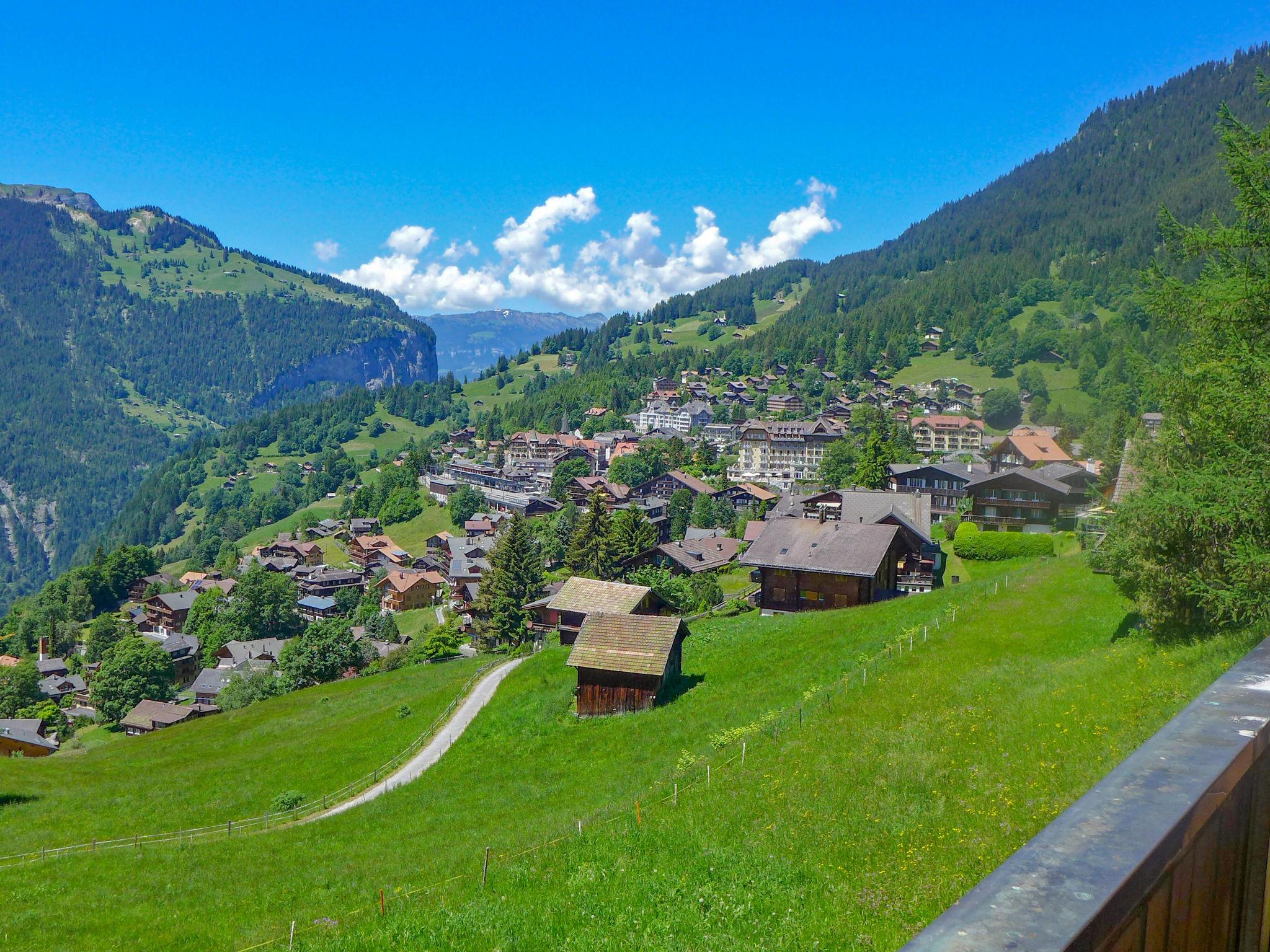 Foto 17 - Appartamento con 2 camere da letto a Lauterbrunnen con vista sulle montagne