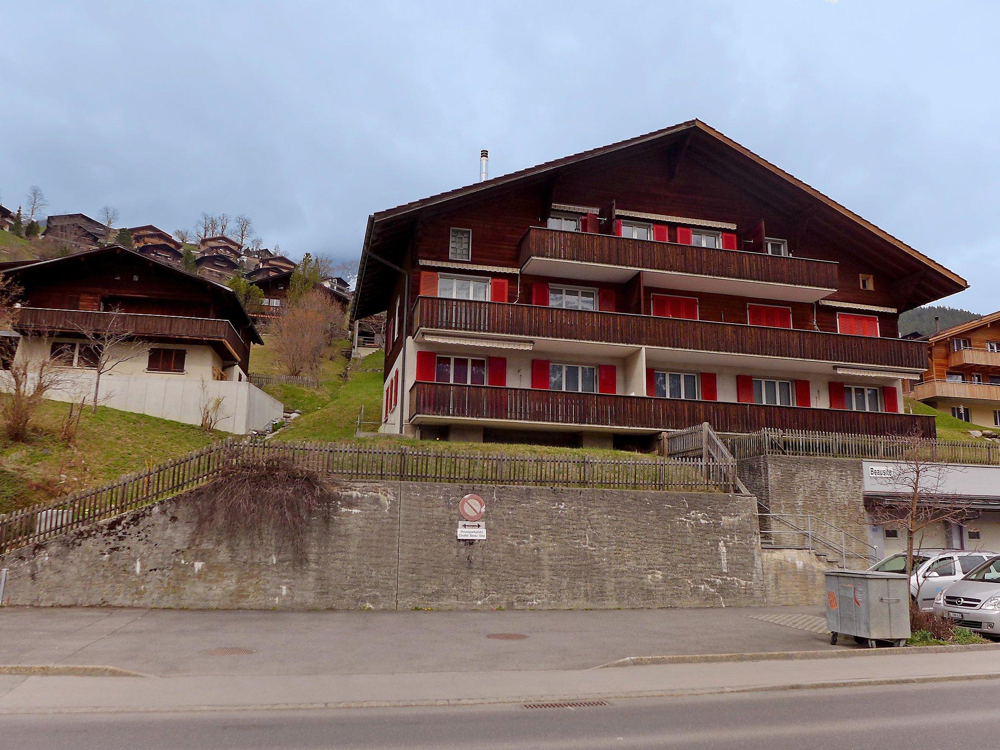 Foto 1 - Apartamento de 1 habitación en Grindelwald con vistas a la montaña