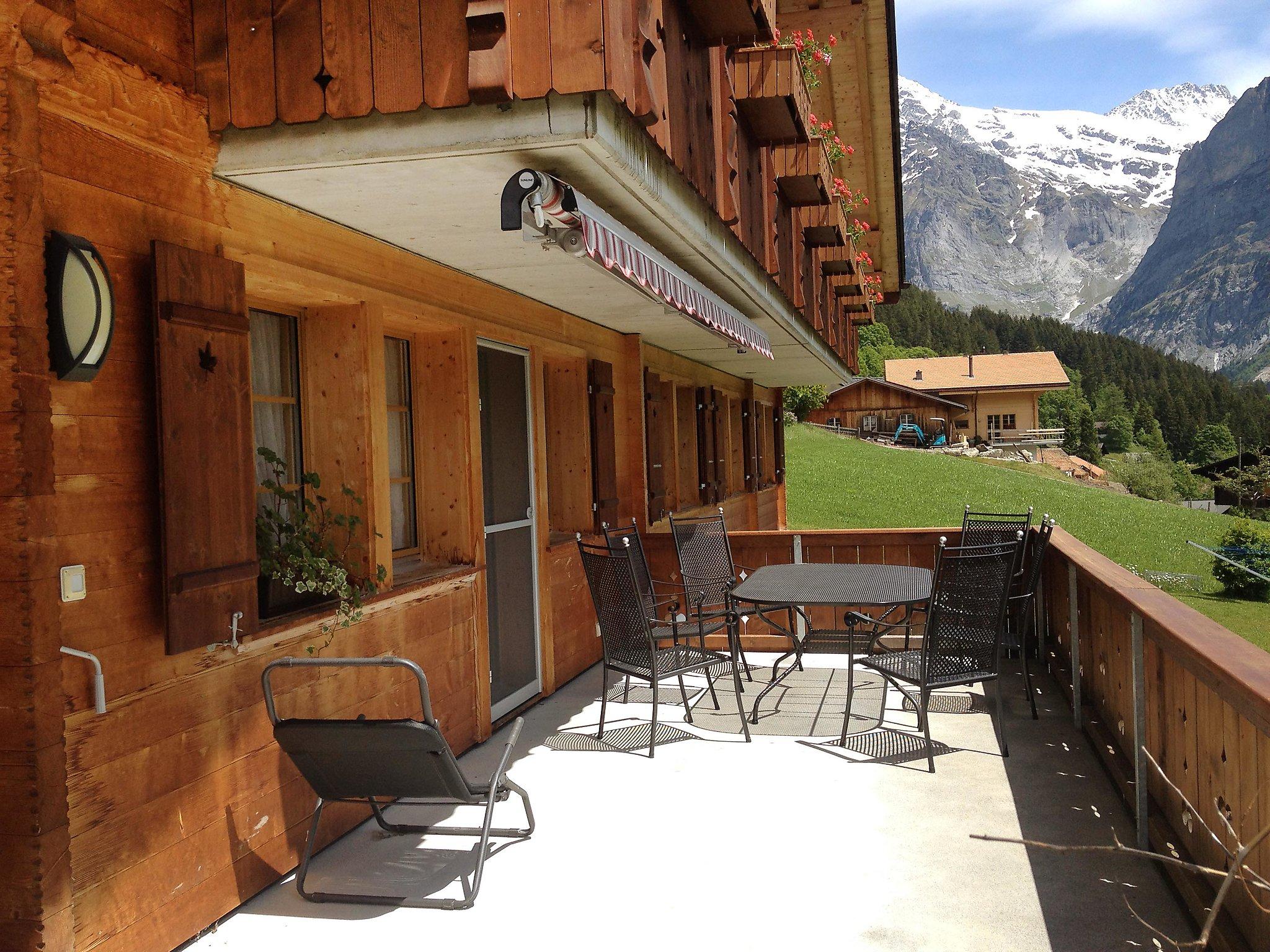 Foto 12 - Apartamento de 3 quartos em Grindelwald com jardim e terraço