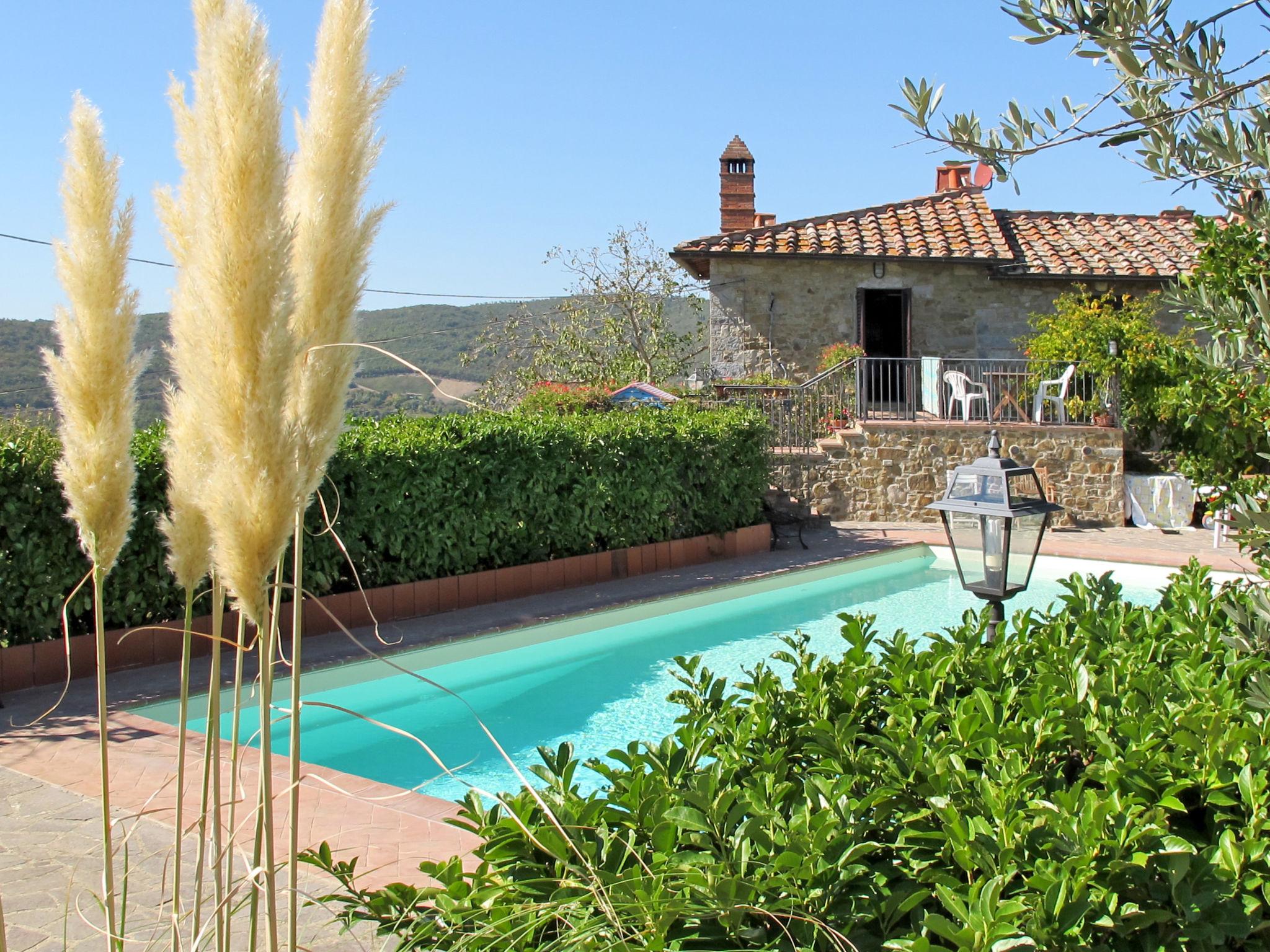 Foto 35 - Casa con 2 camere da letto a Gaiole in Chianti con piscina e giardino