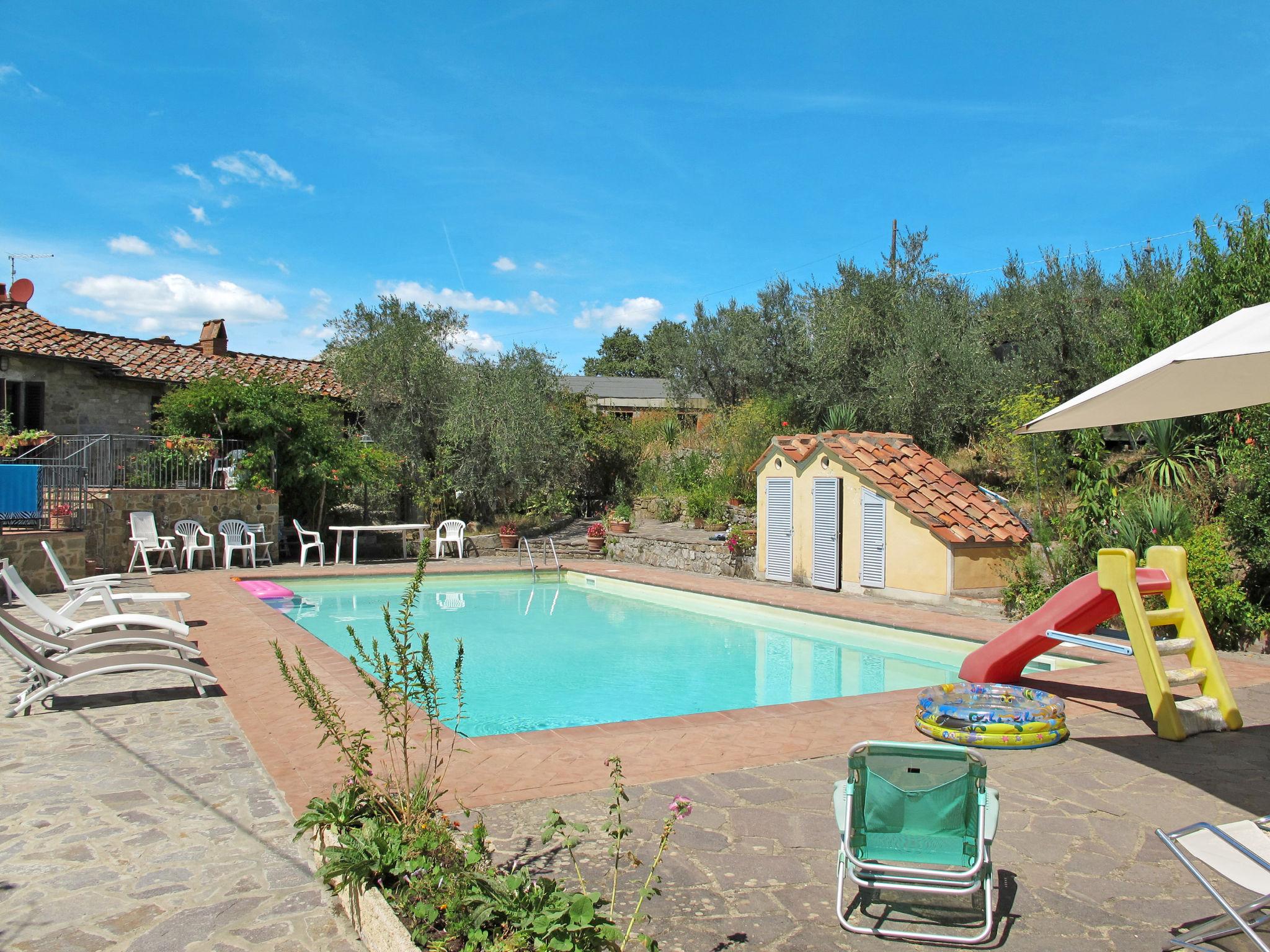 Foto 28 - Casa de 2 habitaciones en Gaiole in Chianti con piscina y jardín