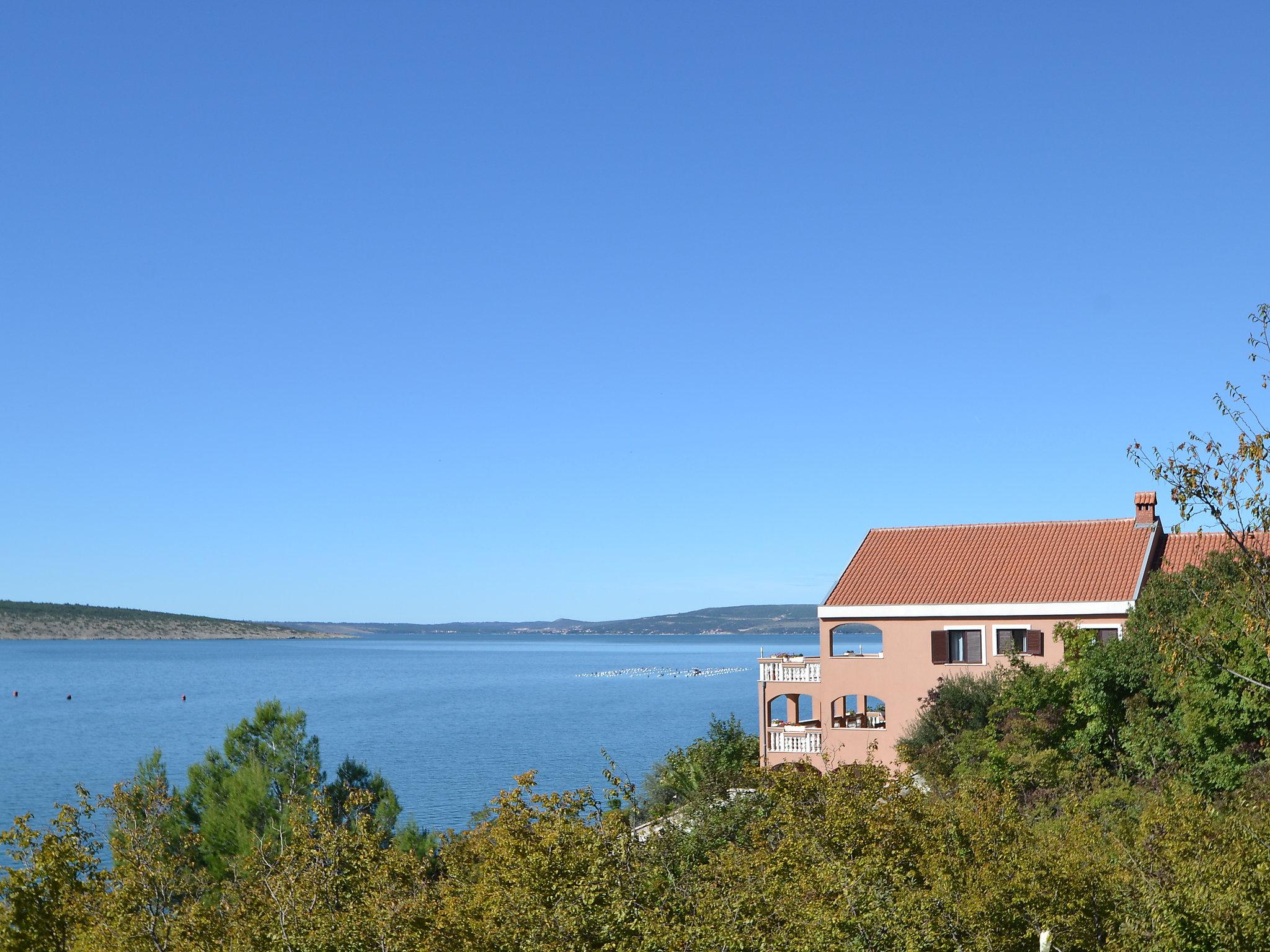 Foto 17 - Apartamento de 1 habitación en Obrovac con jardín y vistas al mar