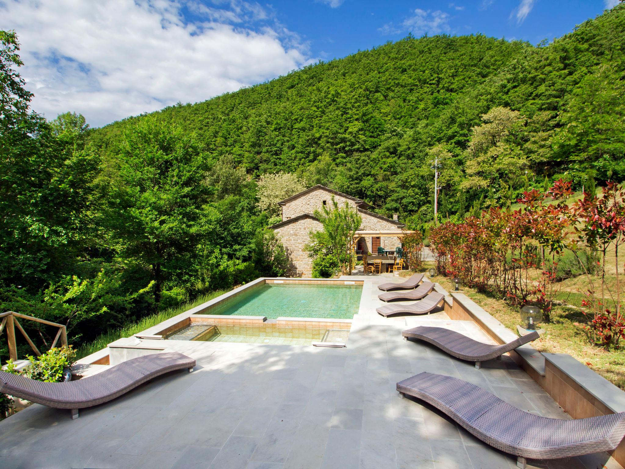 Foto 1 - Casa de 4 habitaciones en Sansepolcro con piscina privada y jardín