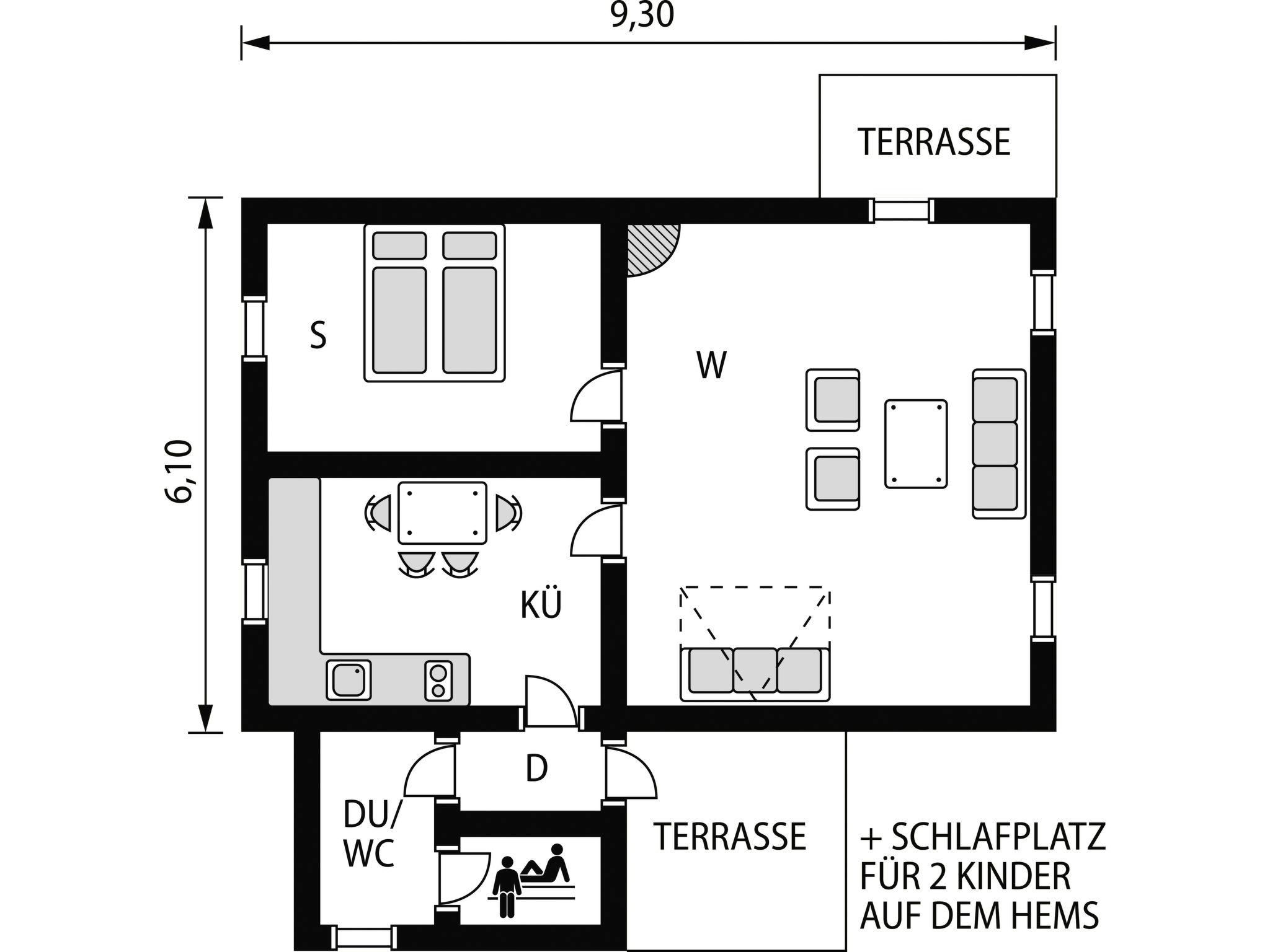 Photo 15 - 1 bedroom House in Sande i Sunnfjord with garden and terrace