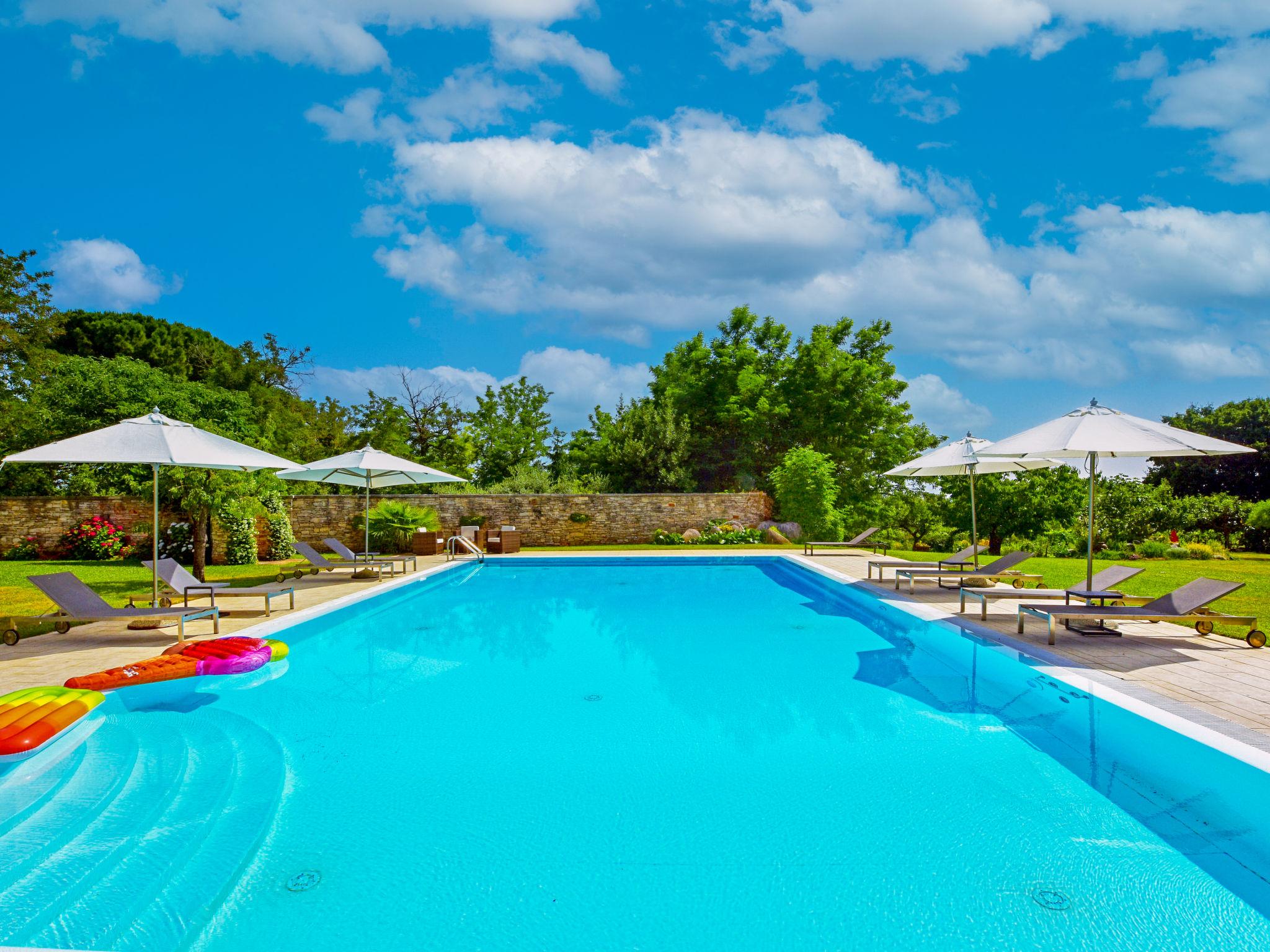 Photo 20 - Maison de 1 chambre à Kaštelir-Labinci avec piscine et vues à la mer