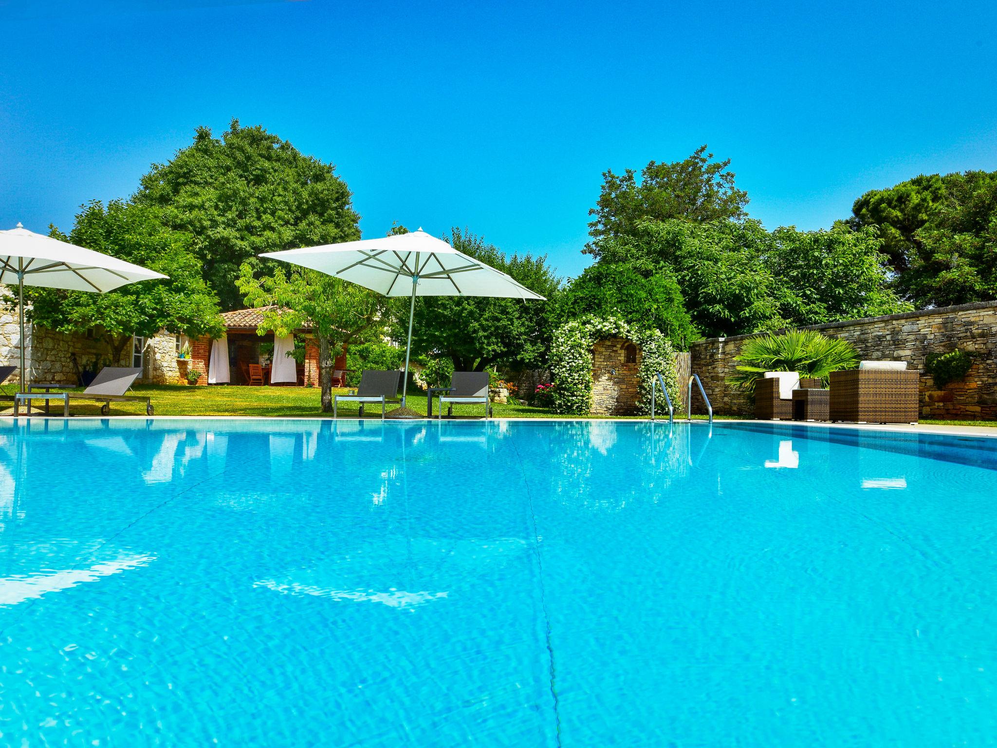 Foto 36 - Casa de 1 quarto em Kaštelir-Labinci com piscina e vistas do mar