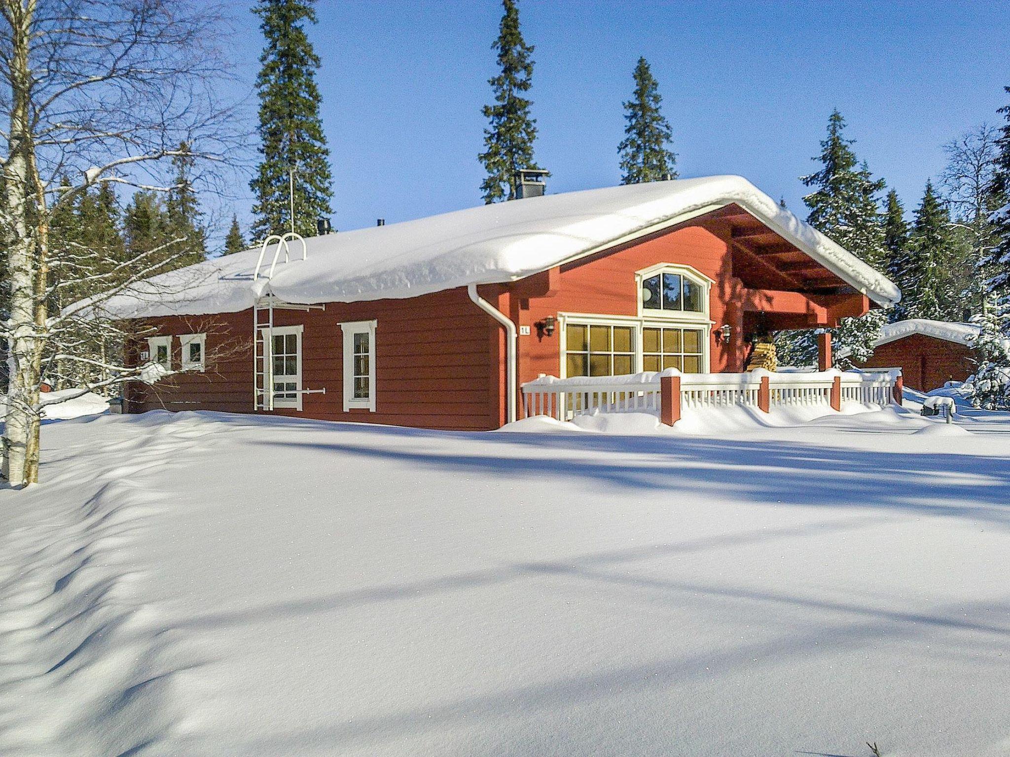 Foto 1 - Casa de 3 habitaciones en Kuusamo con sauna y vistas a la montaña