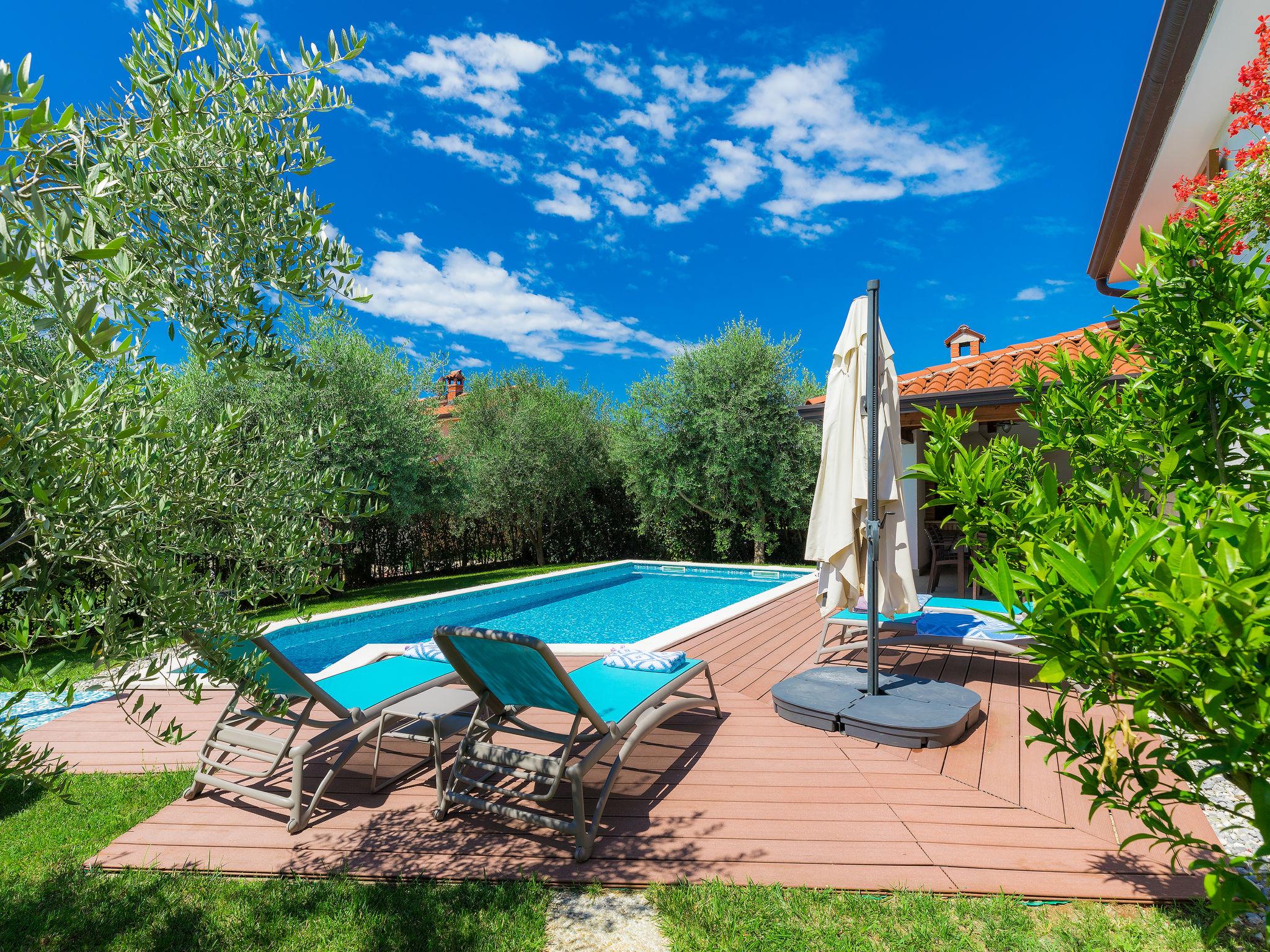 Photo 32 - Maison de 3 chambres à Kaštelir-Labinci avec piscine privée et vues à la mer