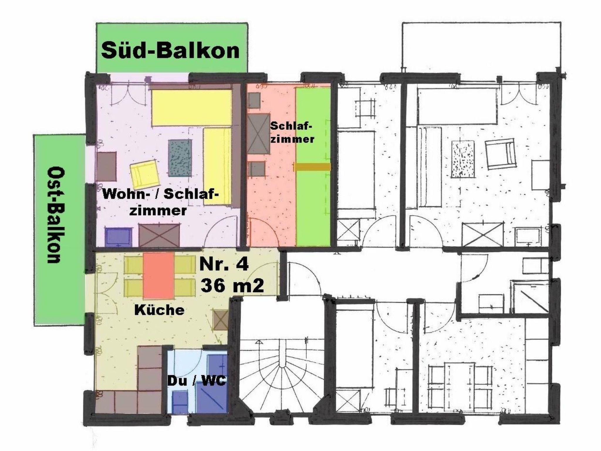 Foto 14 - Apartment mit 1 Schlafzimmer in Saas-Fee
