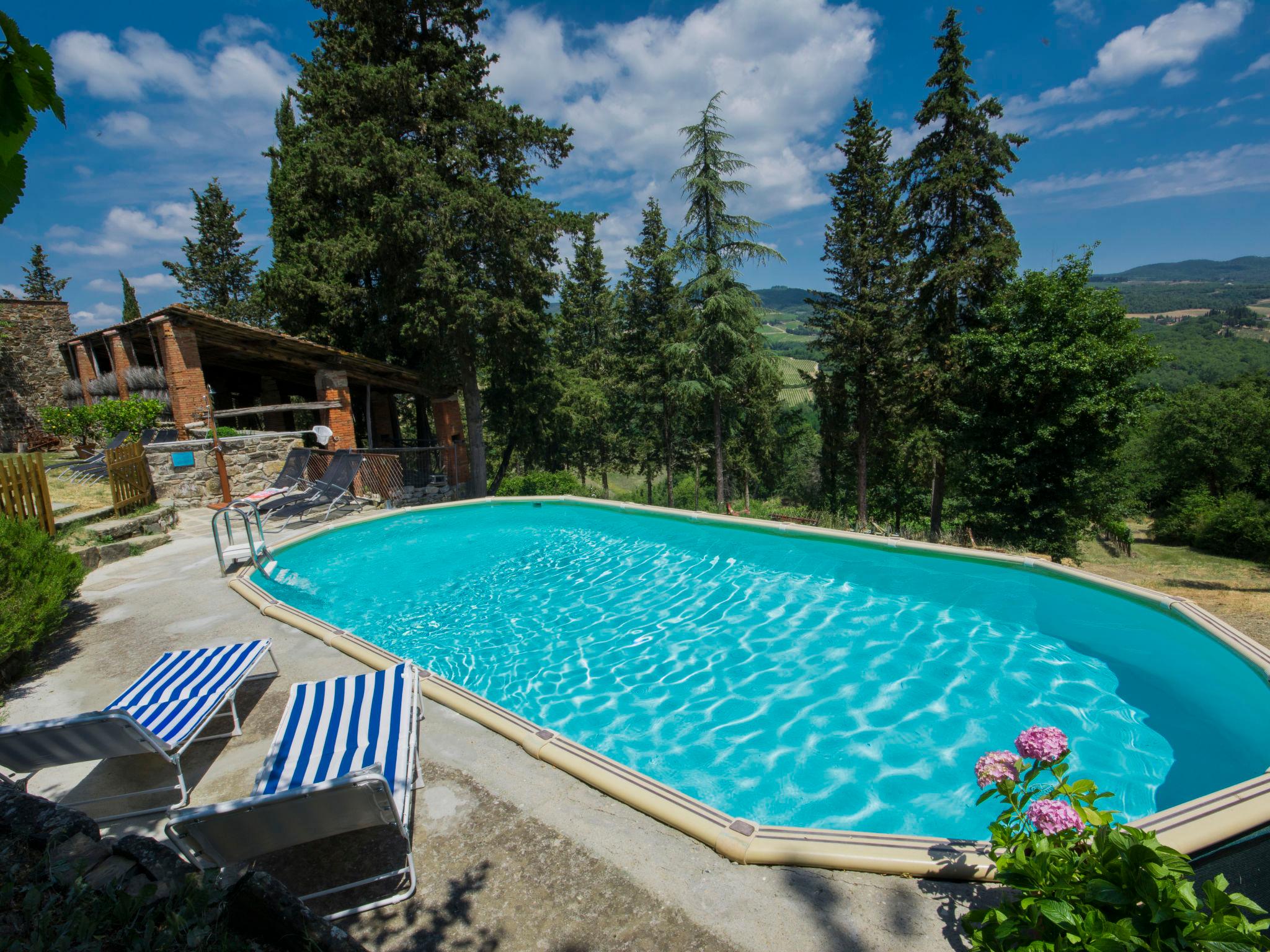 Foto 2 - Casa con 5 camere da letto a Radda in Chianti con piscina e giardino