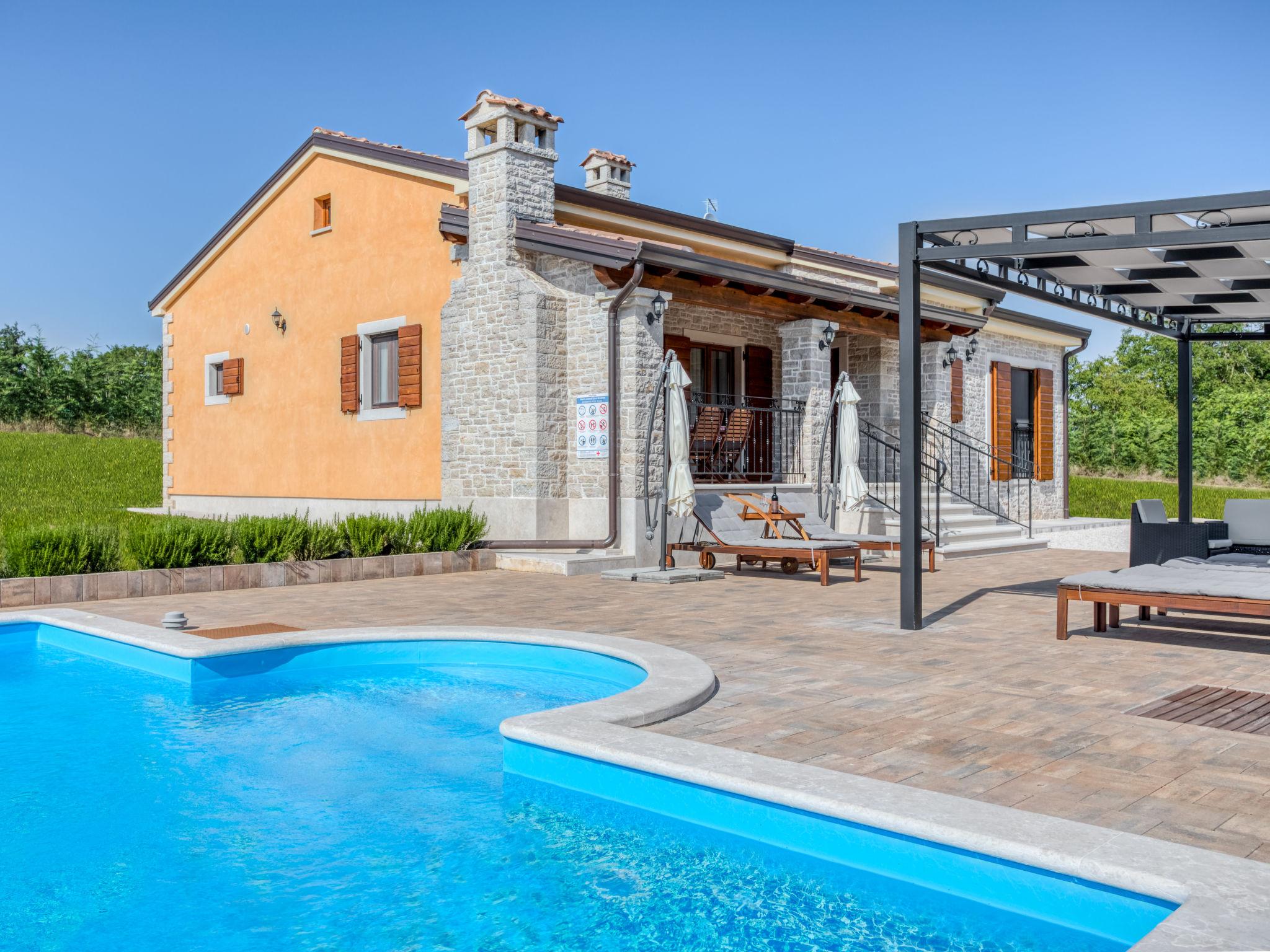 Foto 18 - Casa de 3 habitaciones en Pazin con piscina privada y jardín