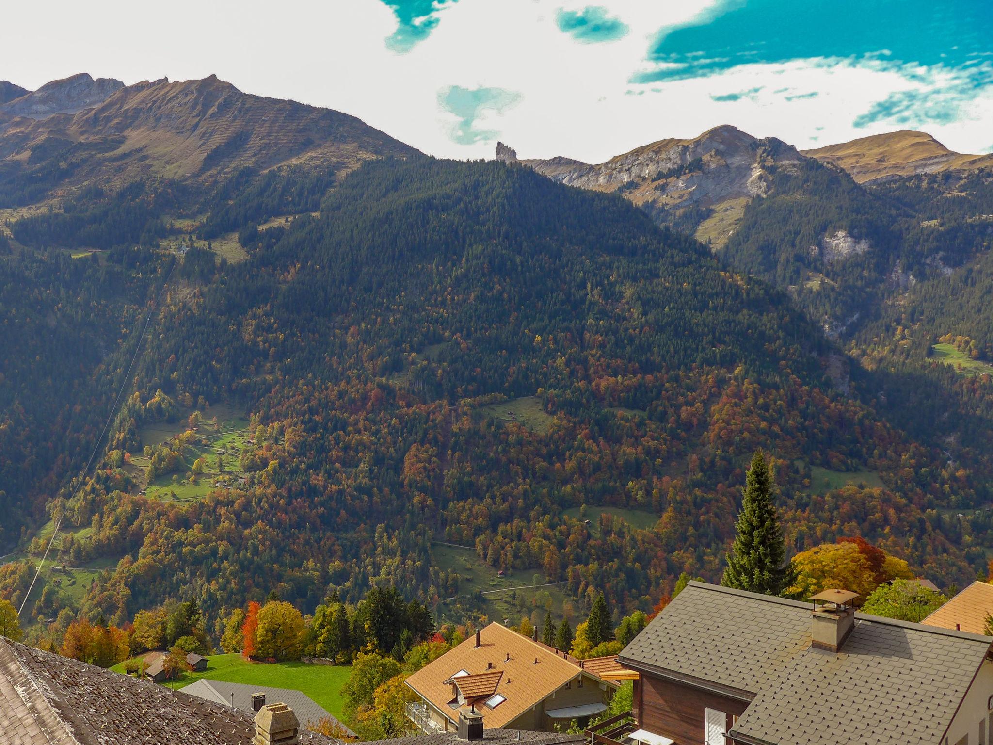 Foto 12 - Appartamento con 2 camere da letto a Lauterbrunnen con vista sulle montagne