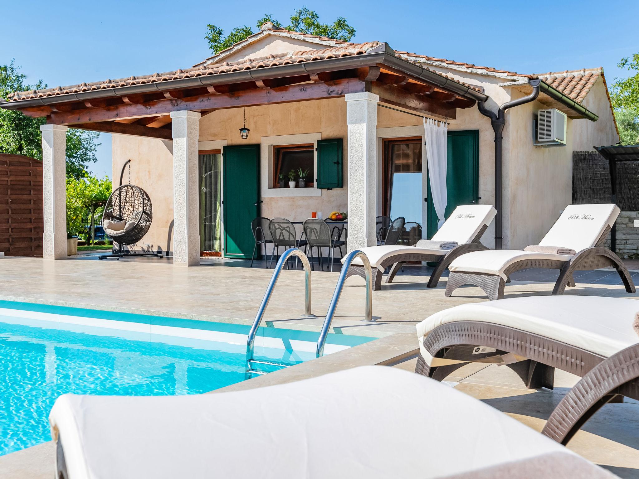 Photo 1 - Maison de 2 chambres à Sveti Petar u Šumi avec piscine privée et jardin